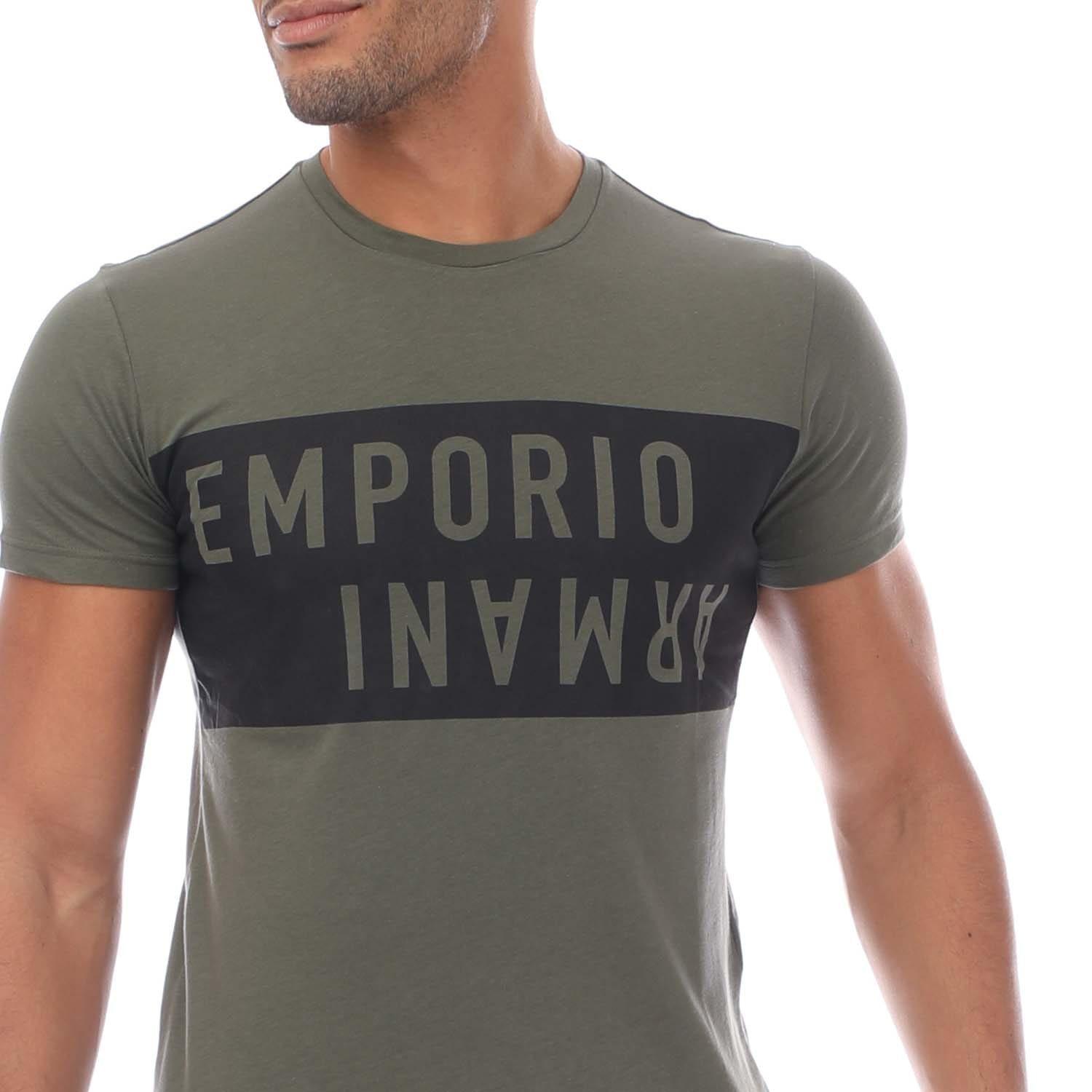 Green Black - Emporio Armani - Crewneck T-Shirt - 3