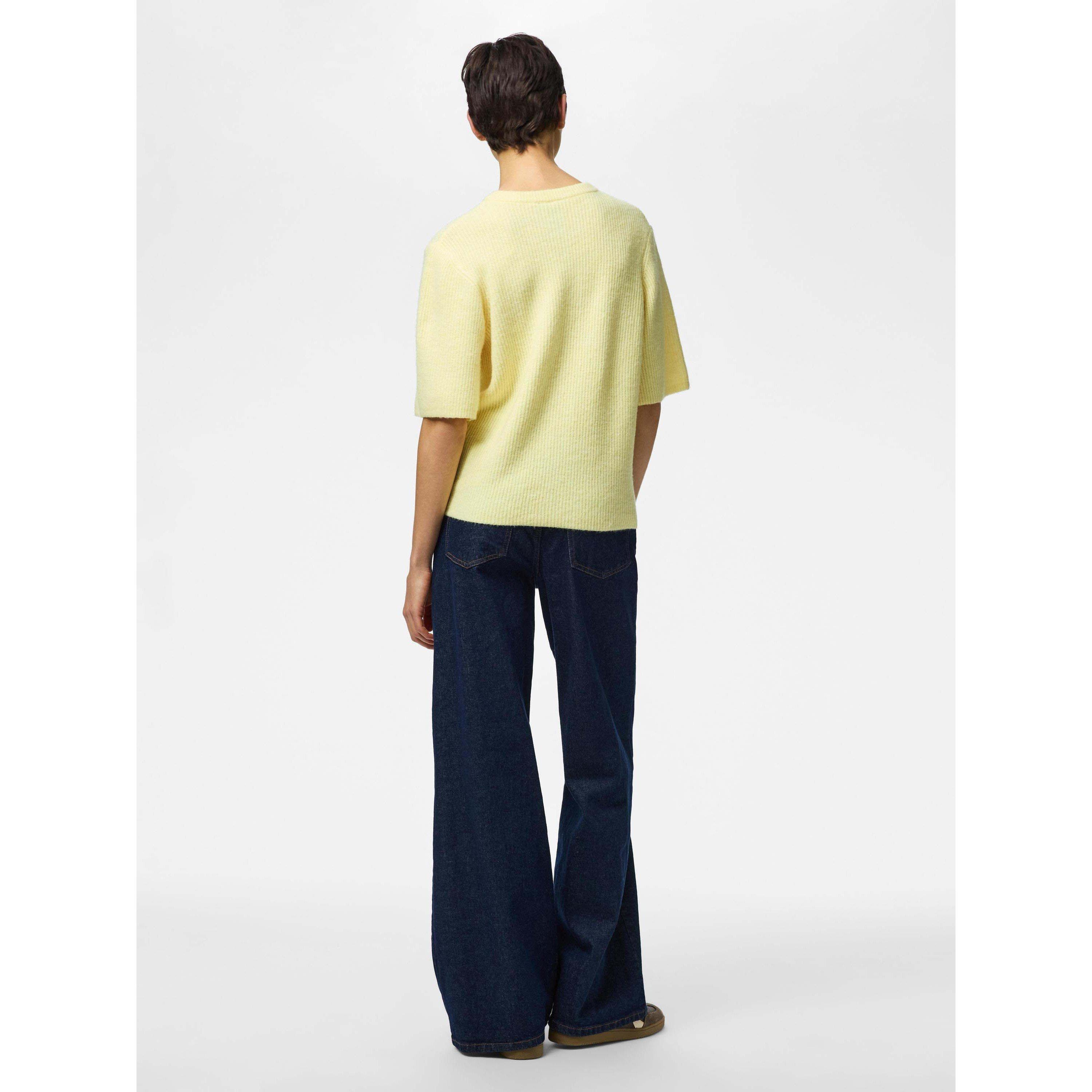 Plátano pálido. - Pieces - Pieces Ss O-Neck Knt Ld63 - 4