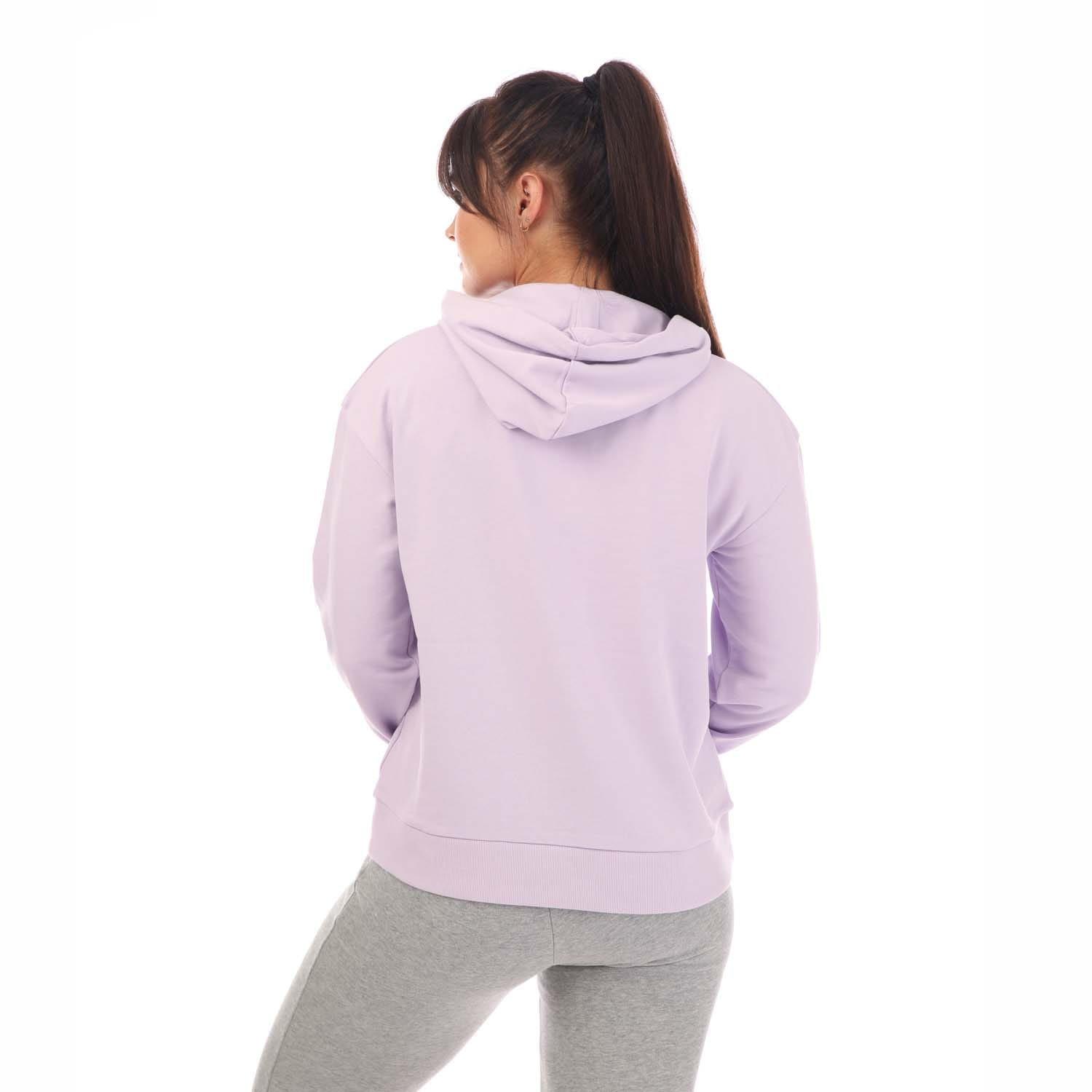Lilac - Timberland - Stack Logo Loopback Hoody - 2