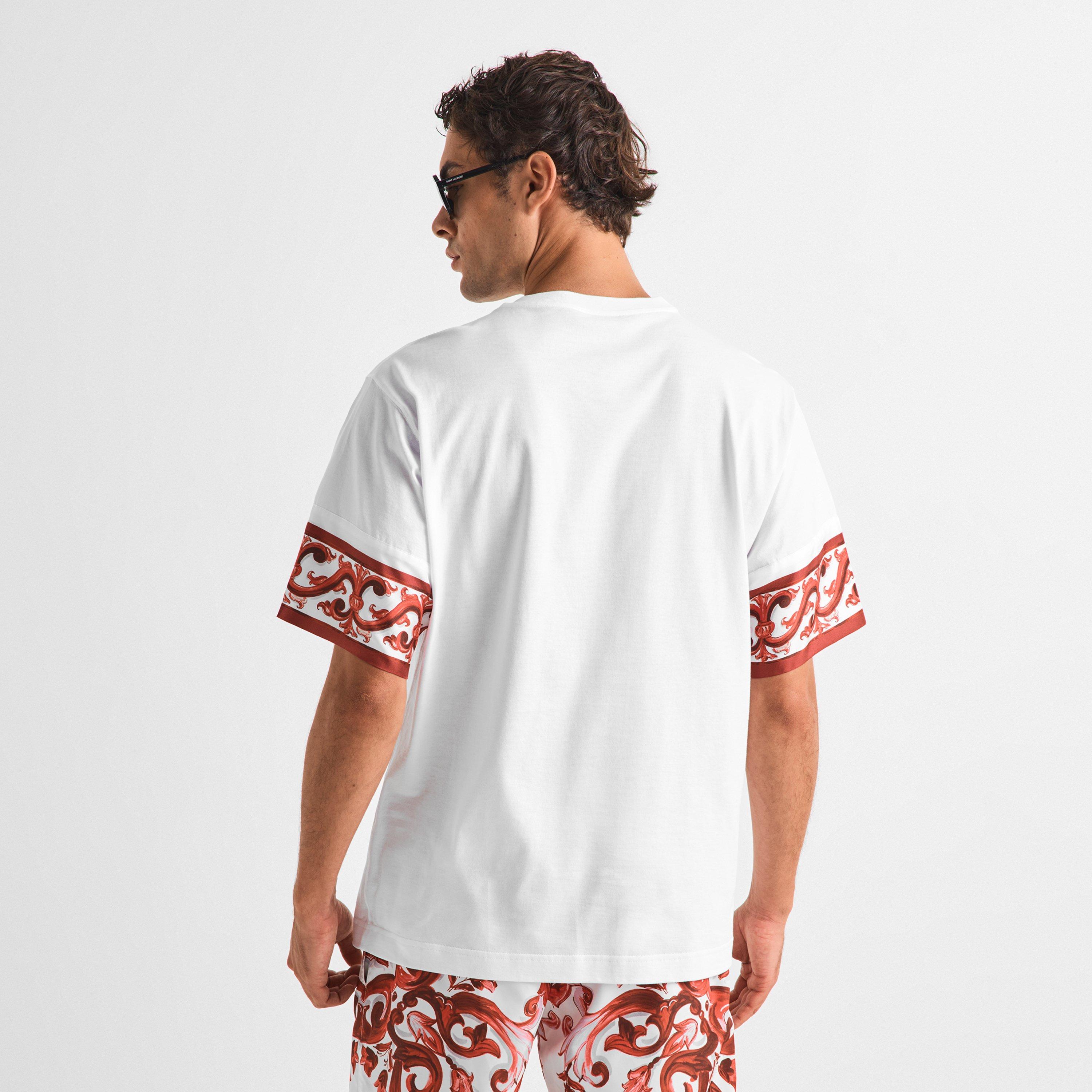 White/Red - Dolce and Gabbana - DG Maiolica Short Sn63 - 4