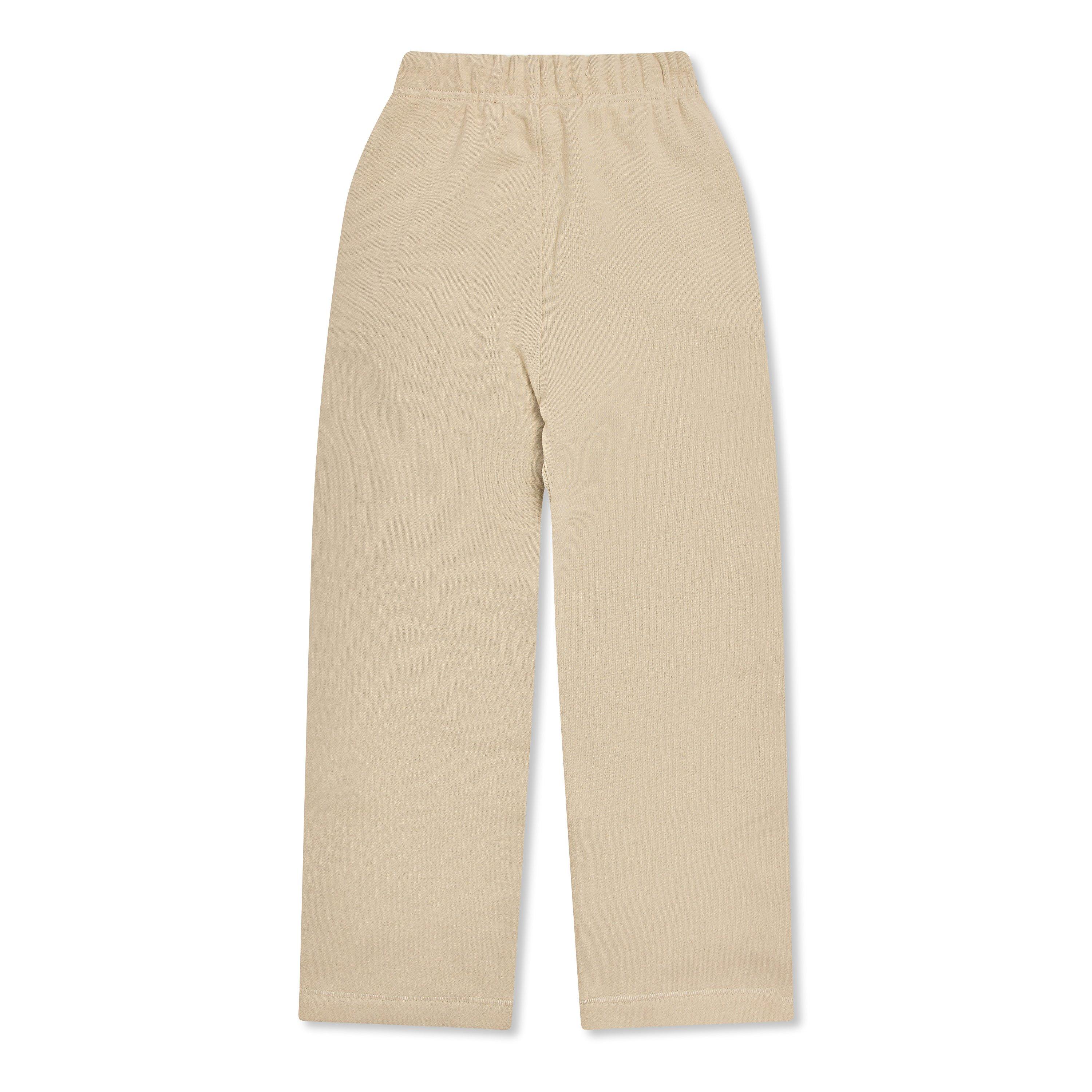 Wheat - Fear Of God Essentials - Kids' Relaxed Sweatpant Closed Hem Fleece Jogging Bottoms - 2