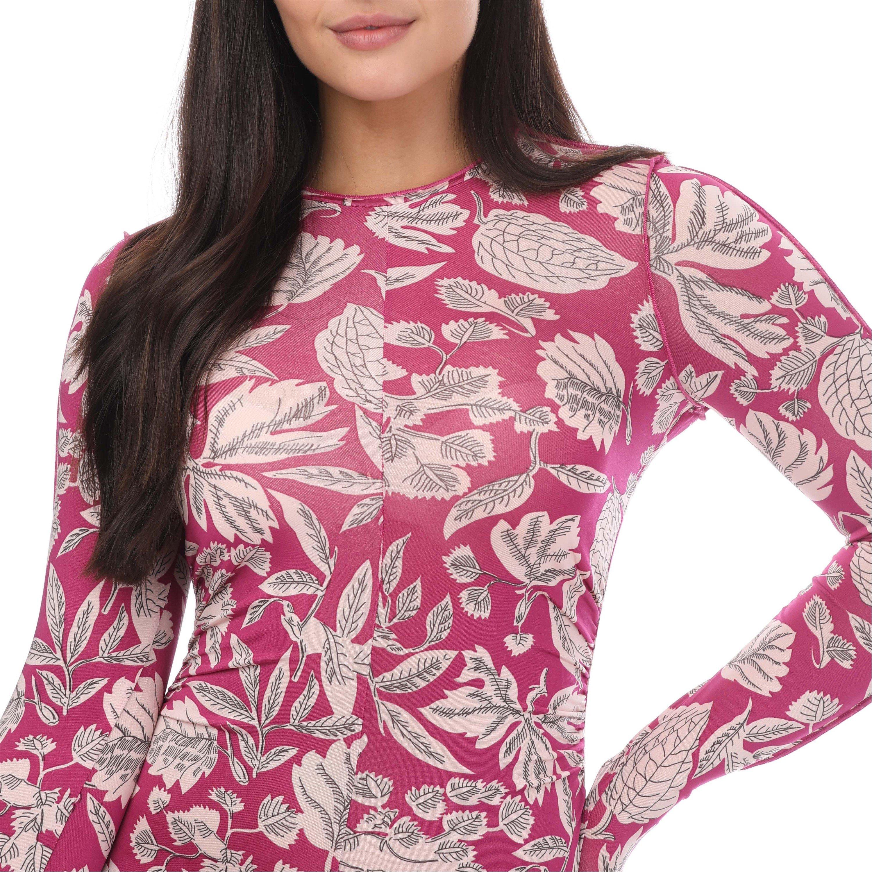 Pink - Ted Baker - Aloria Skimming Midi Dress - 3