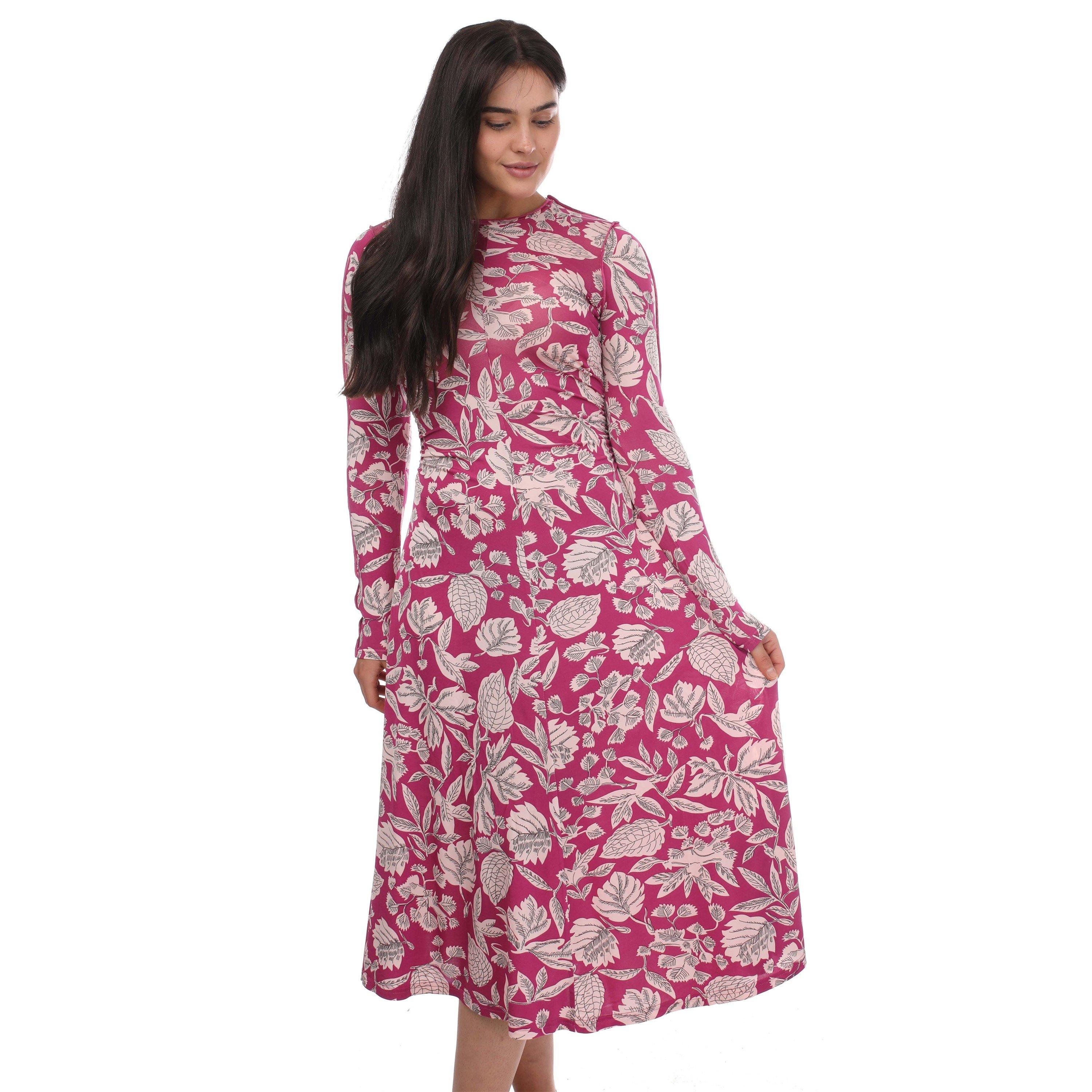 Pink - Ted Baker - Aloria Skimming Midi Dress - 4