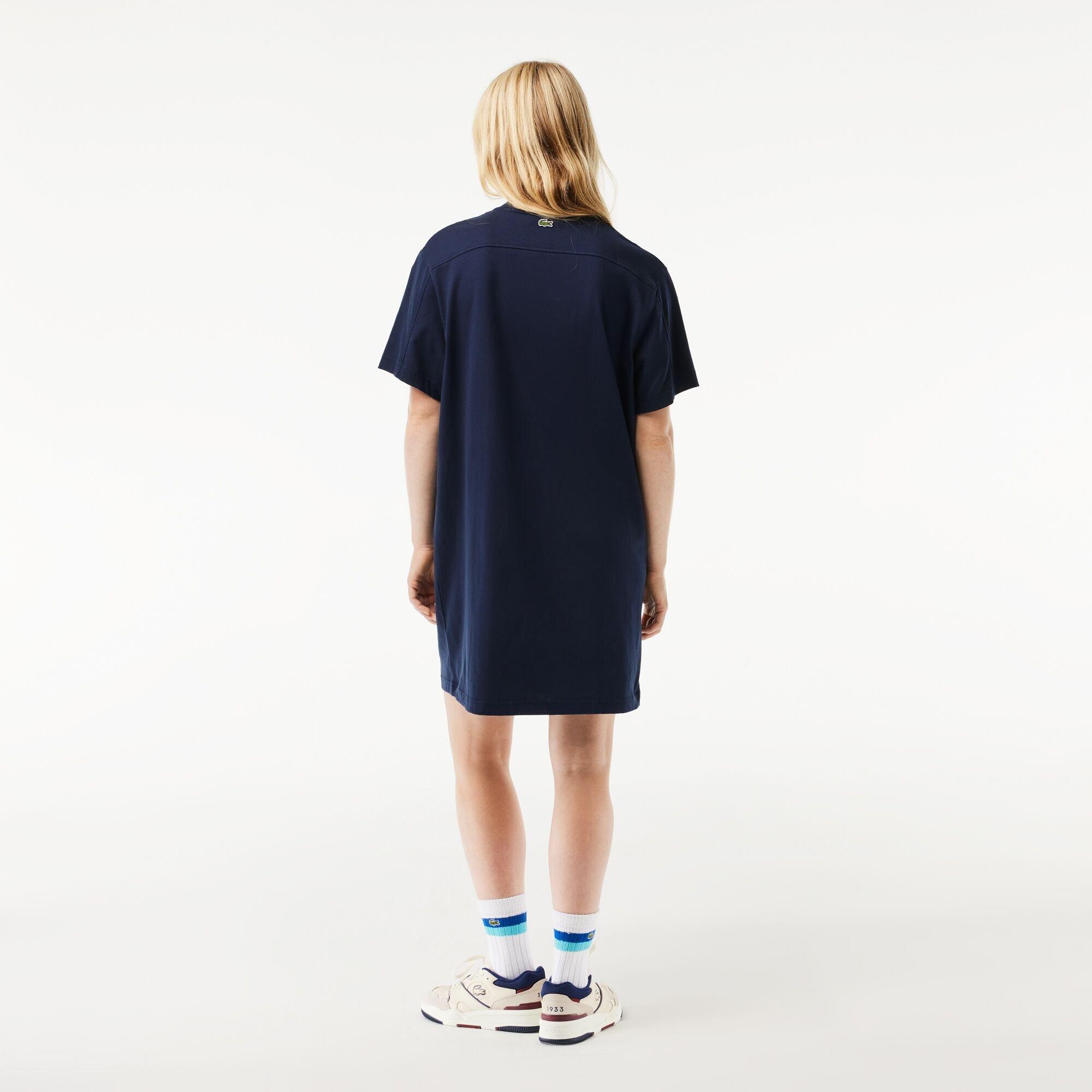 Azul Marinho - Lacoste - Women's T-Shirt Dress - 3