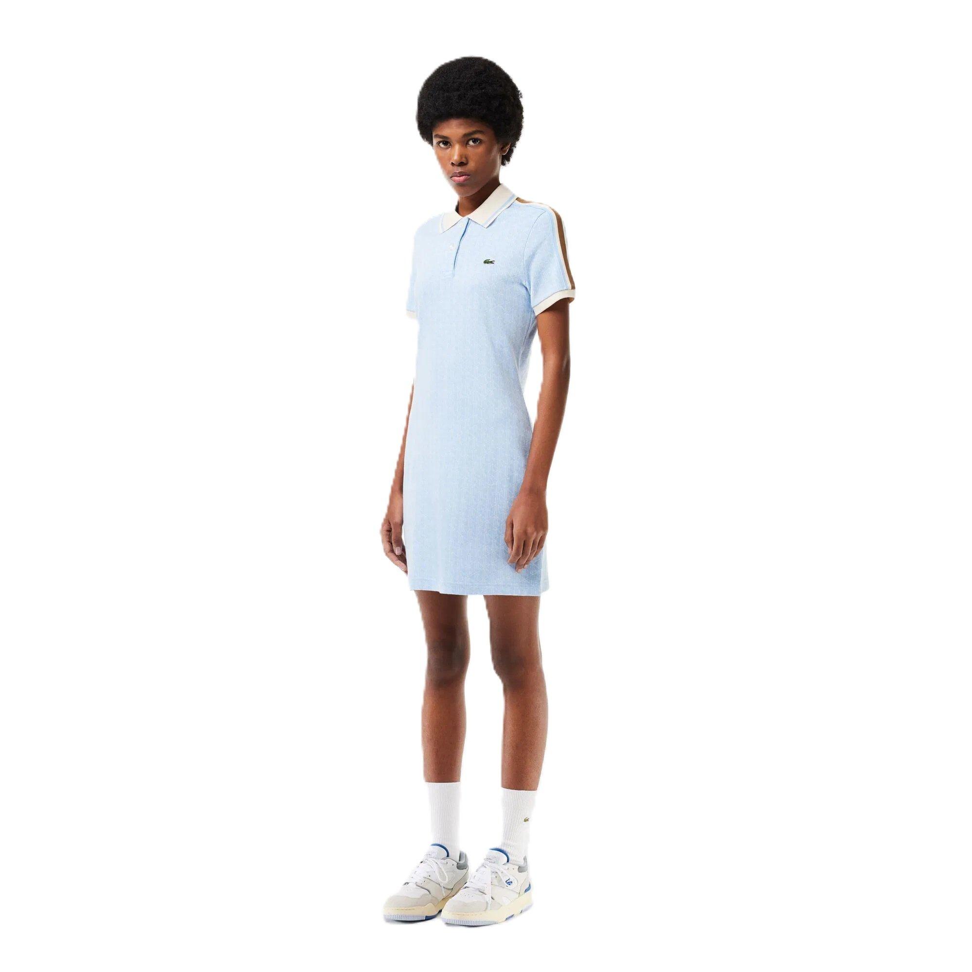Blu/Farina - Lacoste - Women's Polo Dress - 1