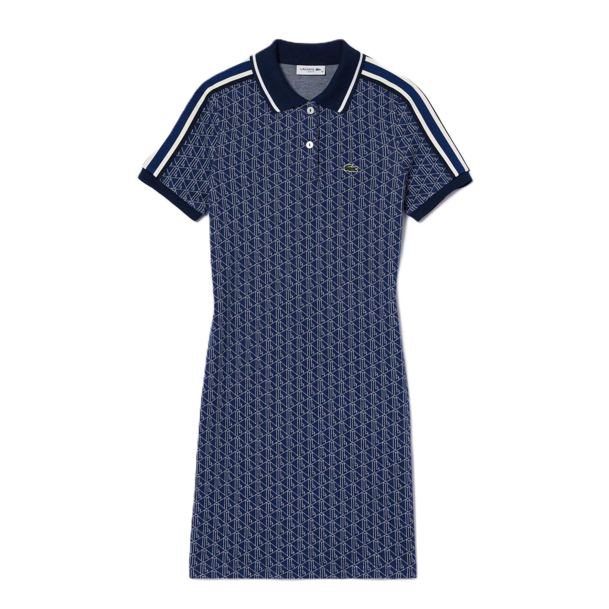 Lacoste Women's Polo Dress - Methylene/Flour - 8 (36)