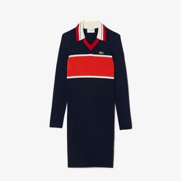 Lacoste Contrasting Striped Polo Dress