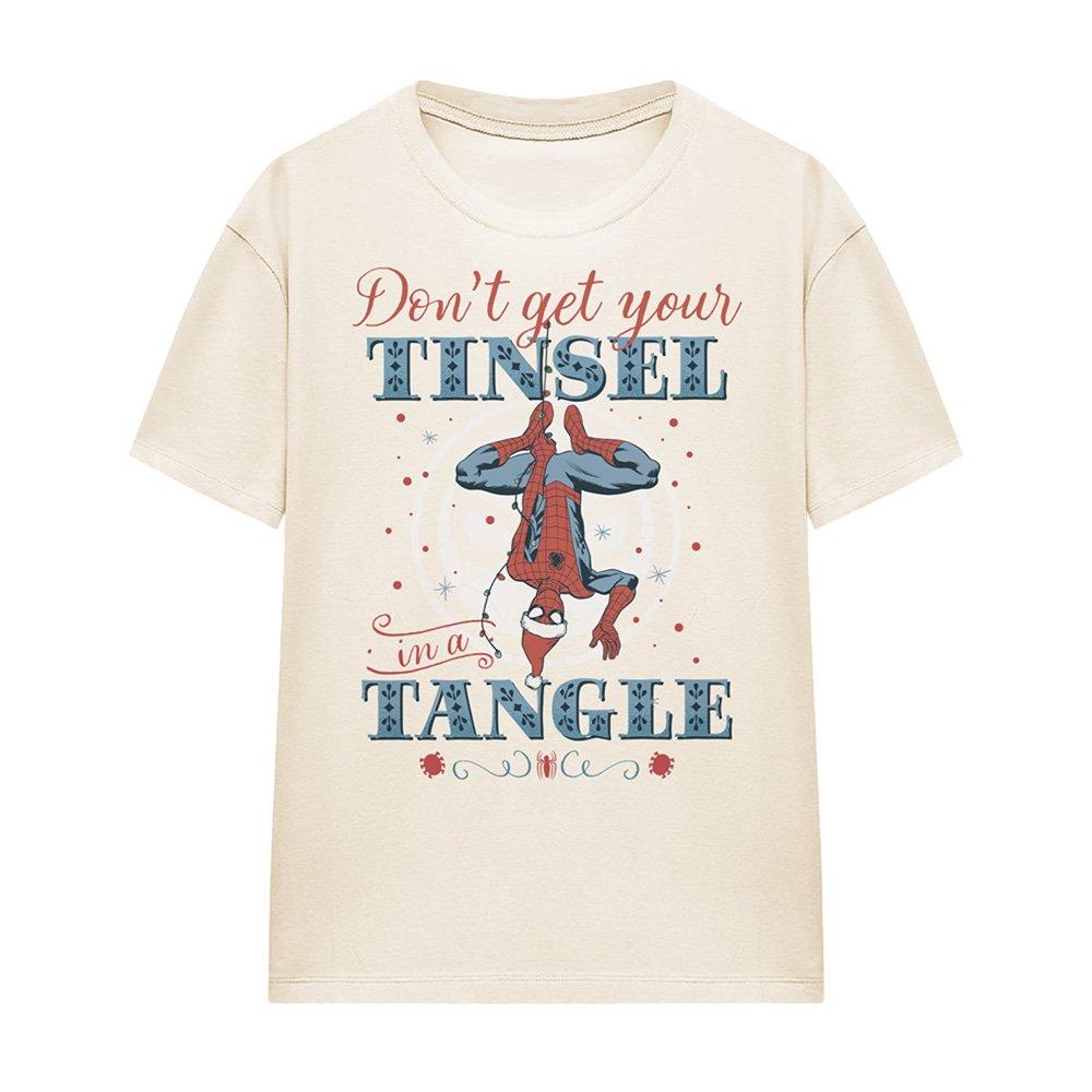 Beige - Marvel - Spiderman Retro DonT Get Your Tinsel In A Tangle - 4