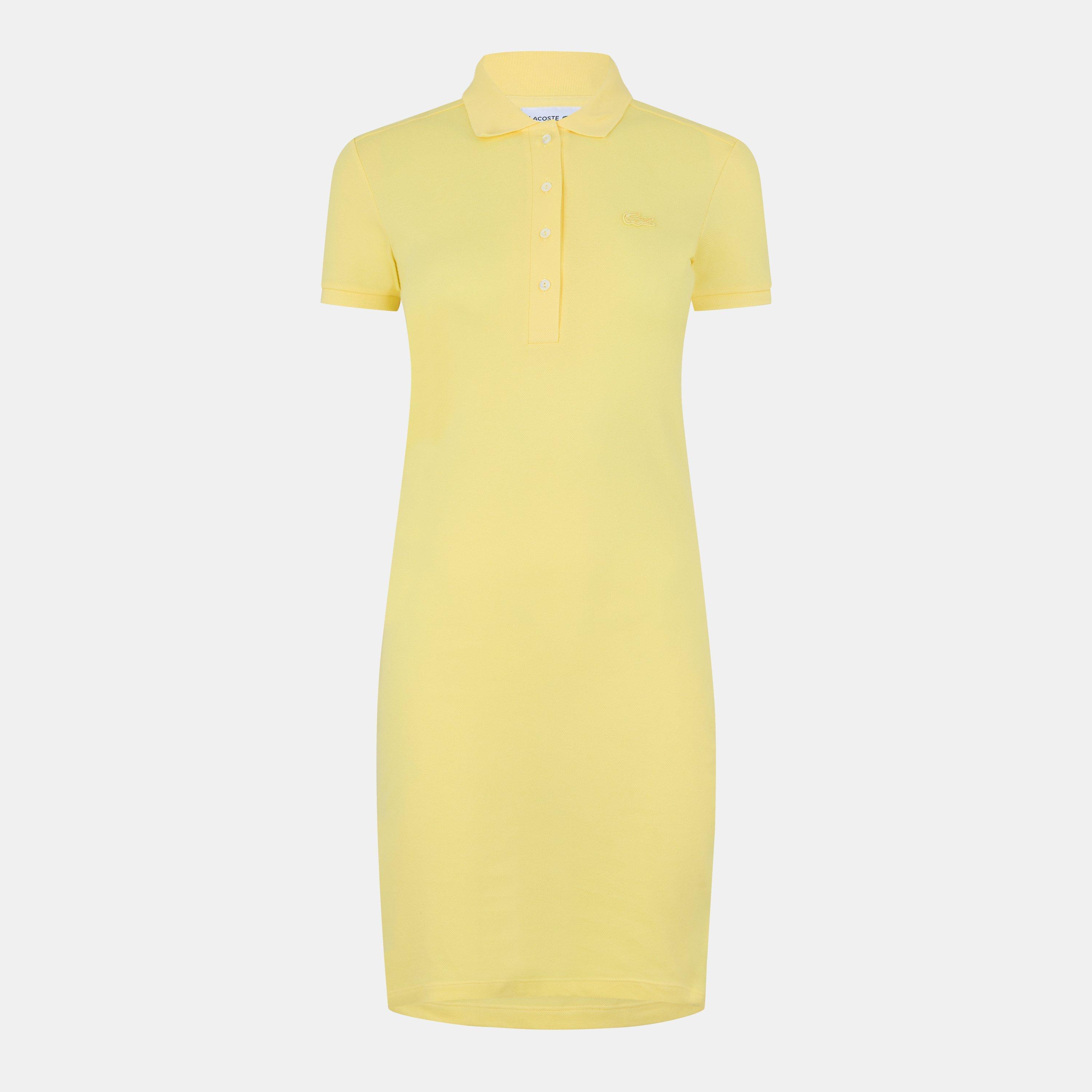 Lacoste Women's Yellow Polo Dress - 12 (40)