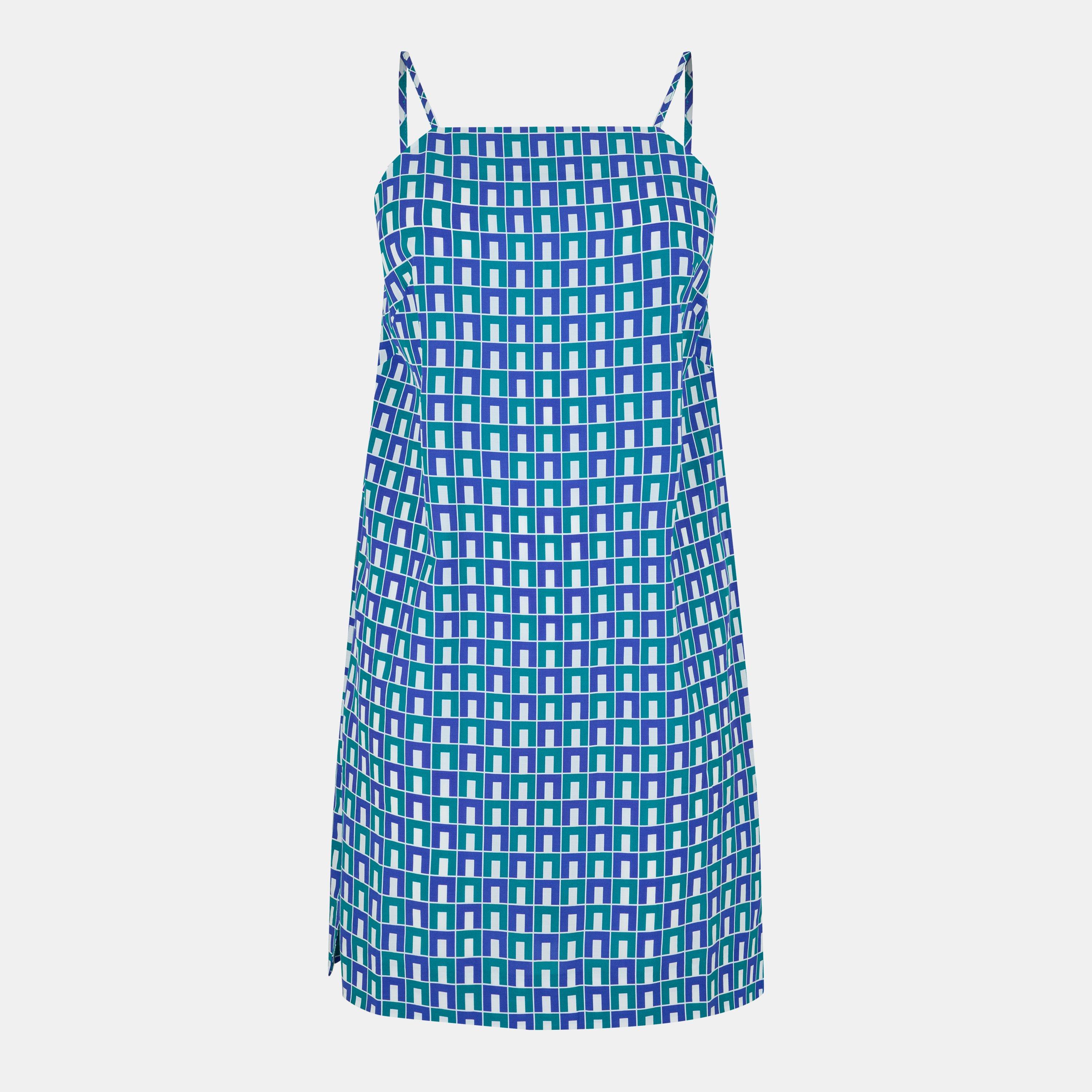 Mascarpone/Sloe - Lacoste - Women's Print Athletic-Inspired Mini Dress - 1