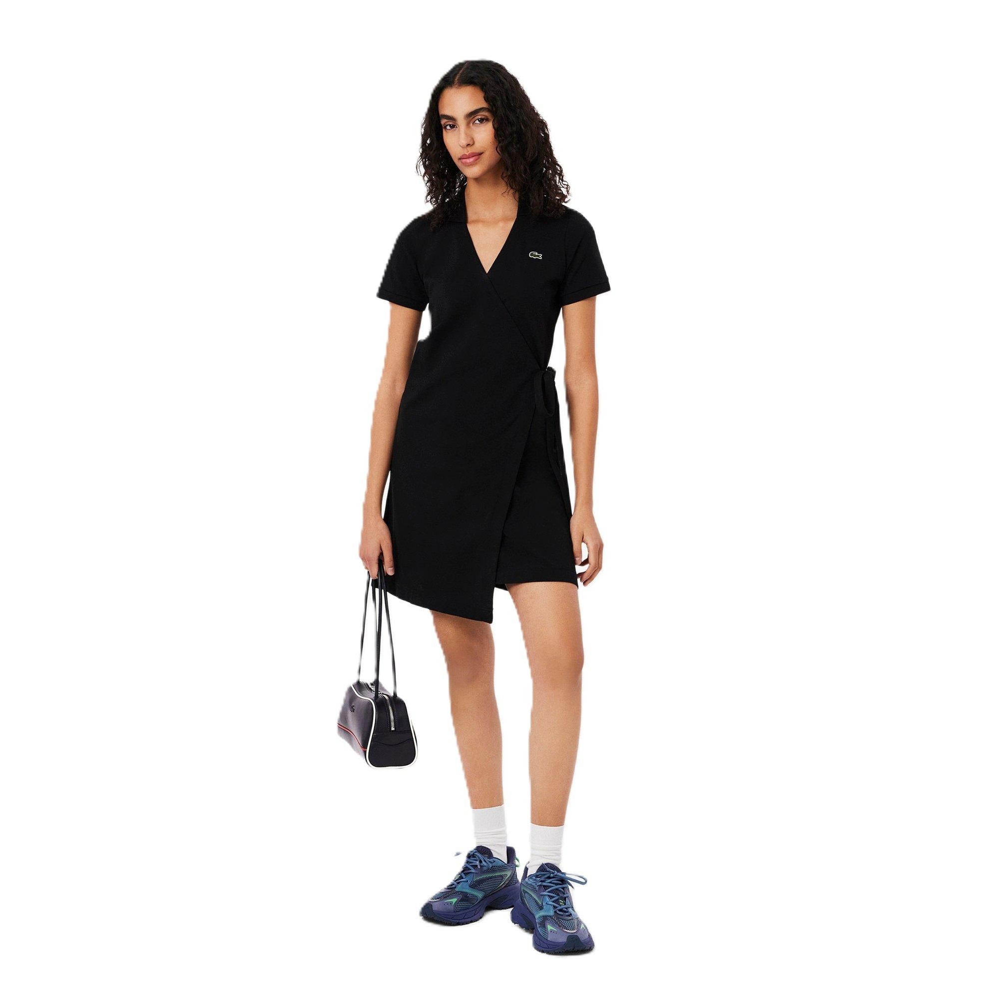 Lacoste Women's Wrap Dress - Black - 6 (34)