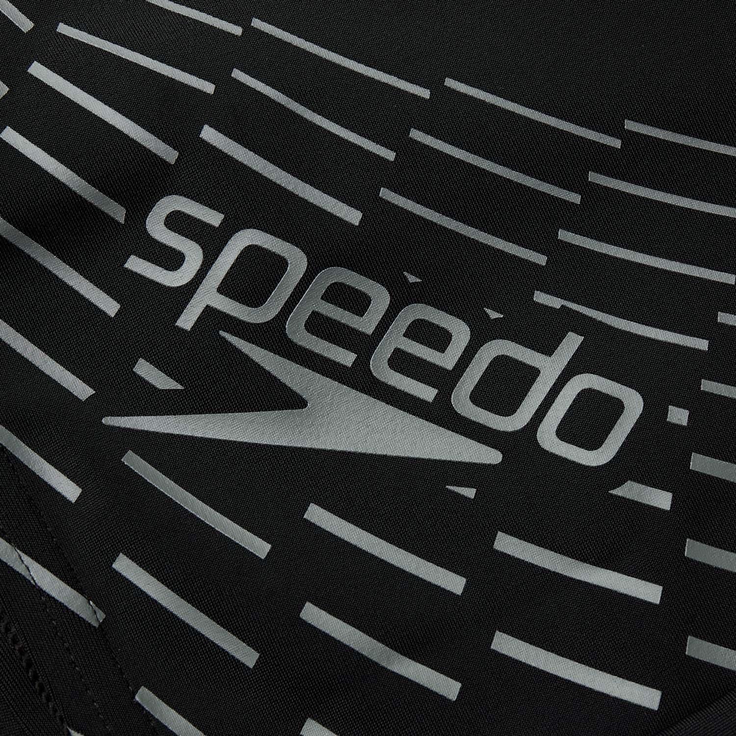 Black Grey - Speedo - Medley Logo Aquashort - 2