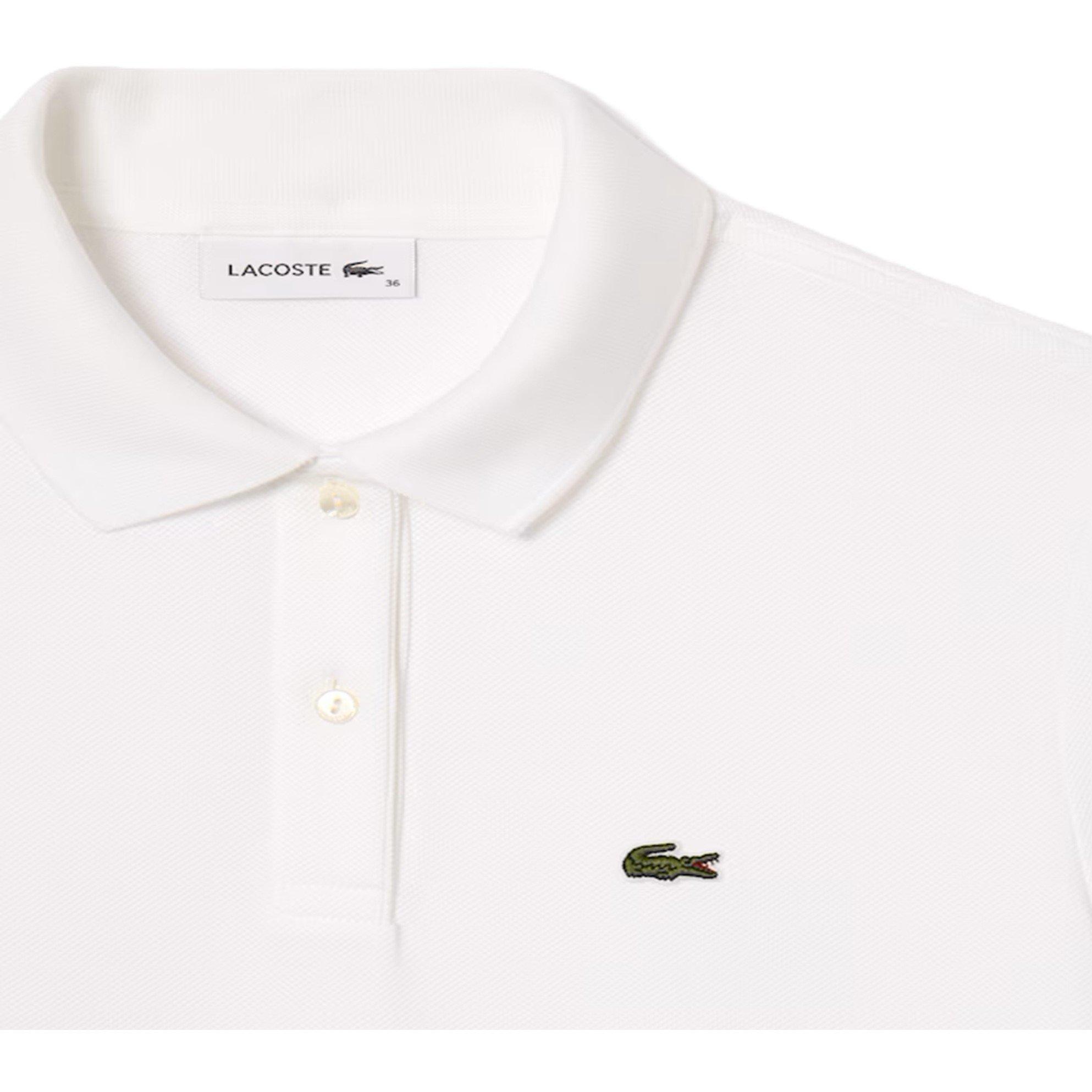 Hvid - Lacoste - Women's Supple Petit Pique Polo Dress - 3