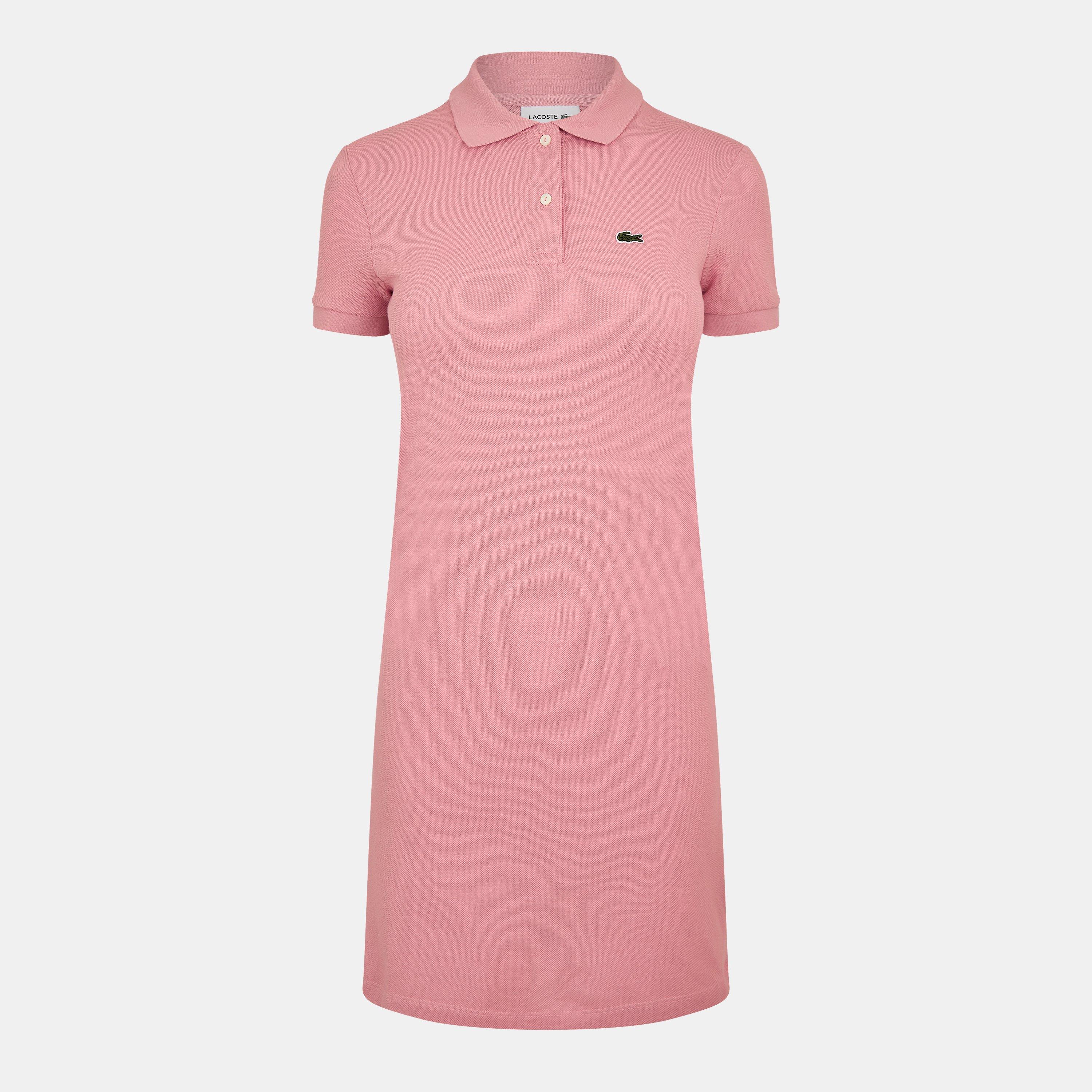 Robe Polo Lacoste Femme Rose Lacoste Supple Petit Pique Polo Dress