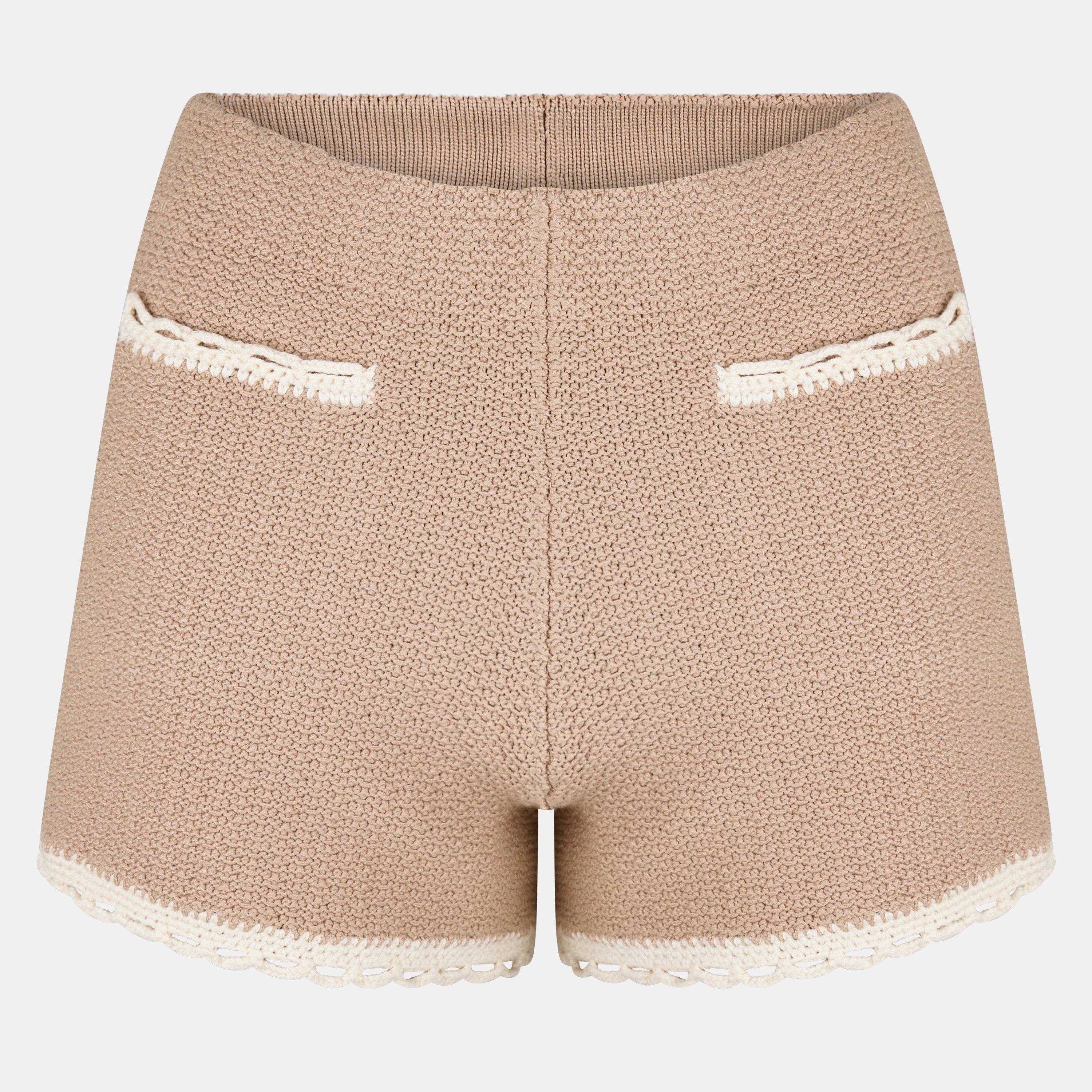 Taupe - Posse - Women's Willow Knitted Shorts - 1