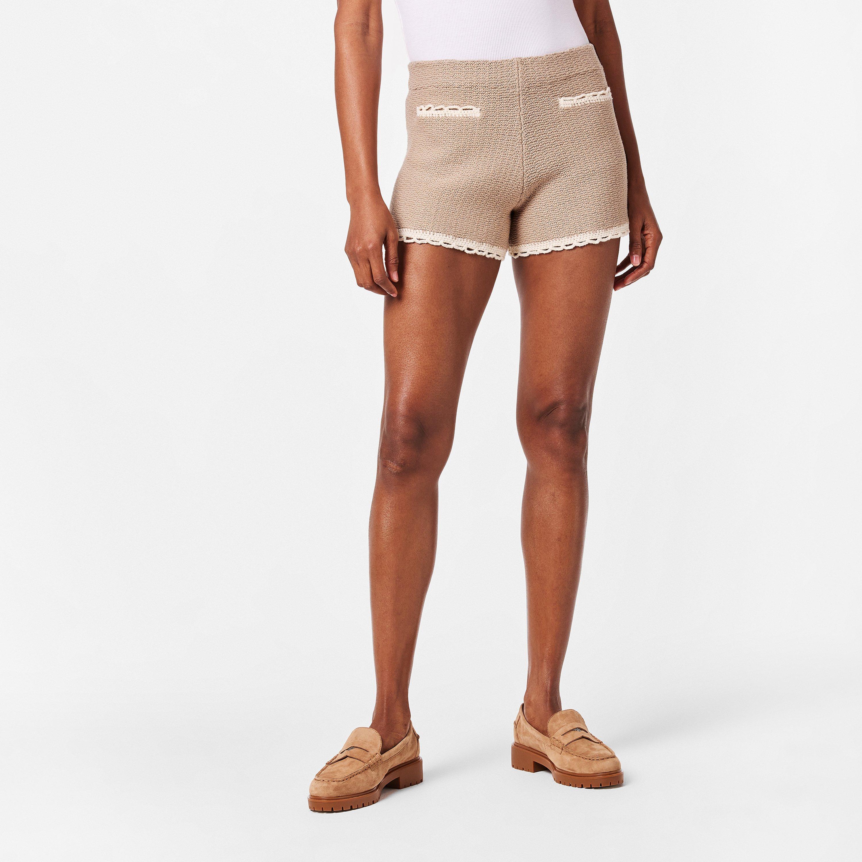 Taupe - Posse - Women's Willow Knitted Shorts - 3