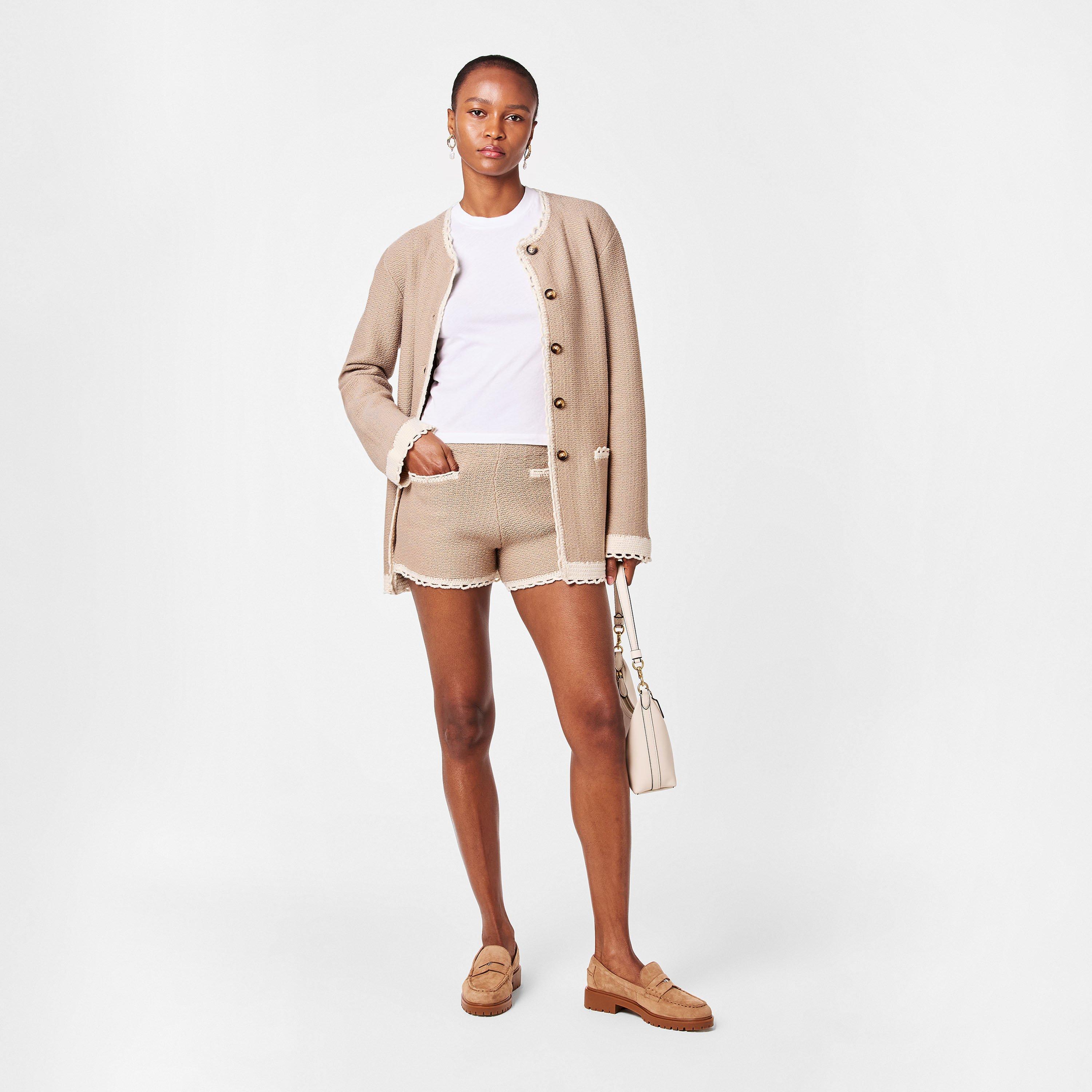 Taupe - Posse - Women's Willow Knitted Shorts - 6