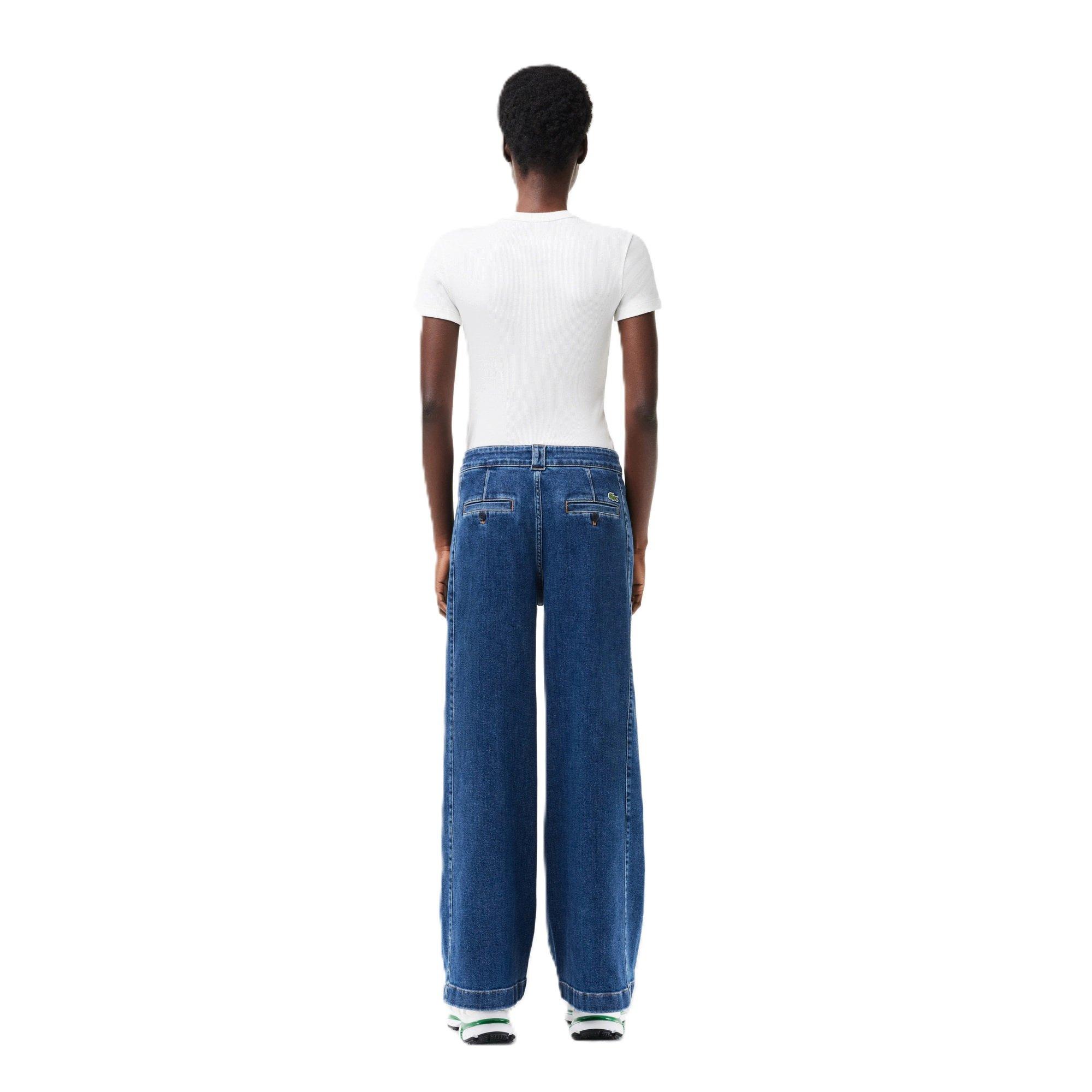 Srednje plava - Lacoste - Women's Wide Leg Jeans - 2