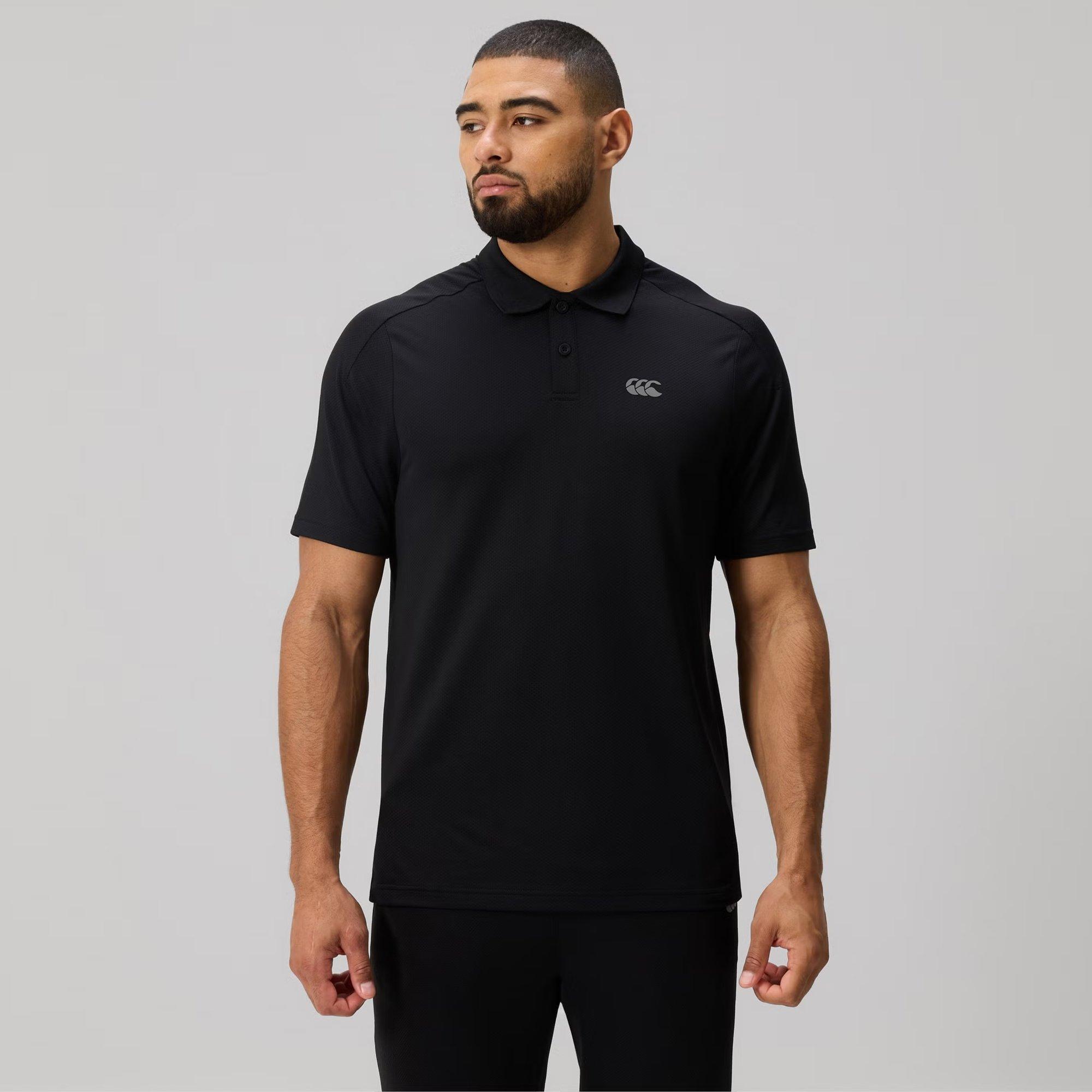 Black - Canterbury - Men's Rugby Polo Shirt - 2