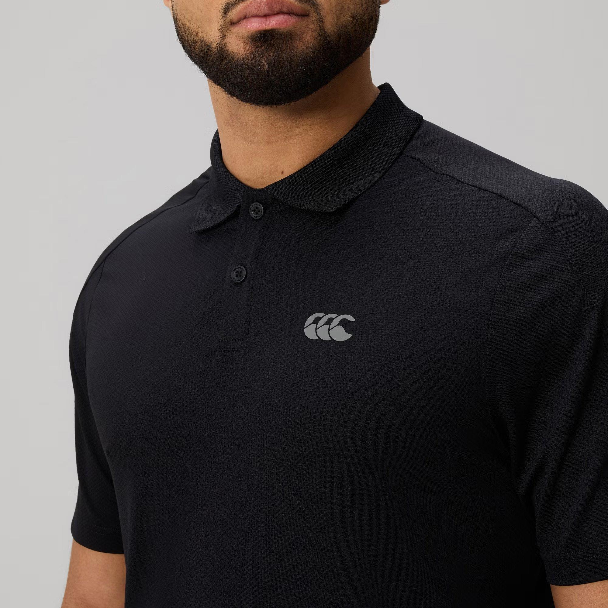 Black - Canterbury - Men's Rugby Polo Shirt - 4
