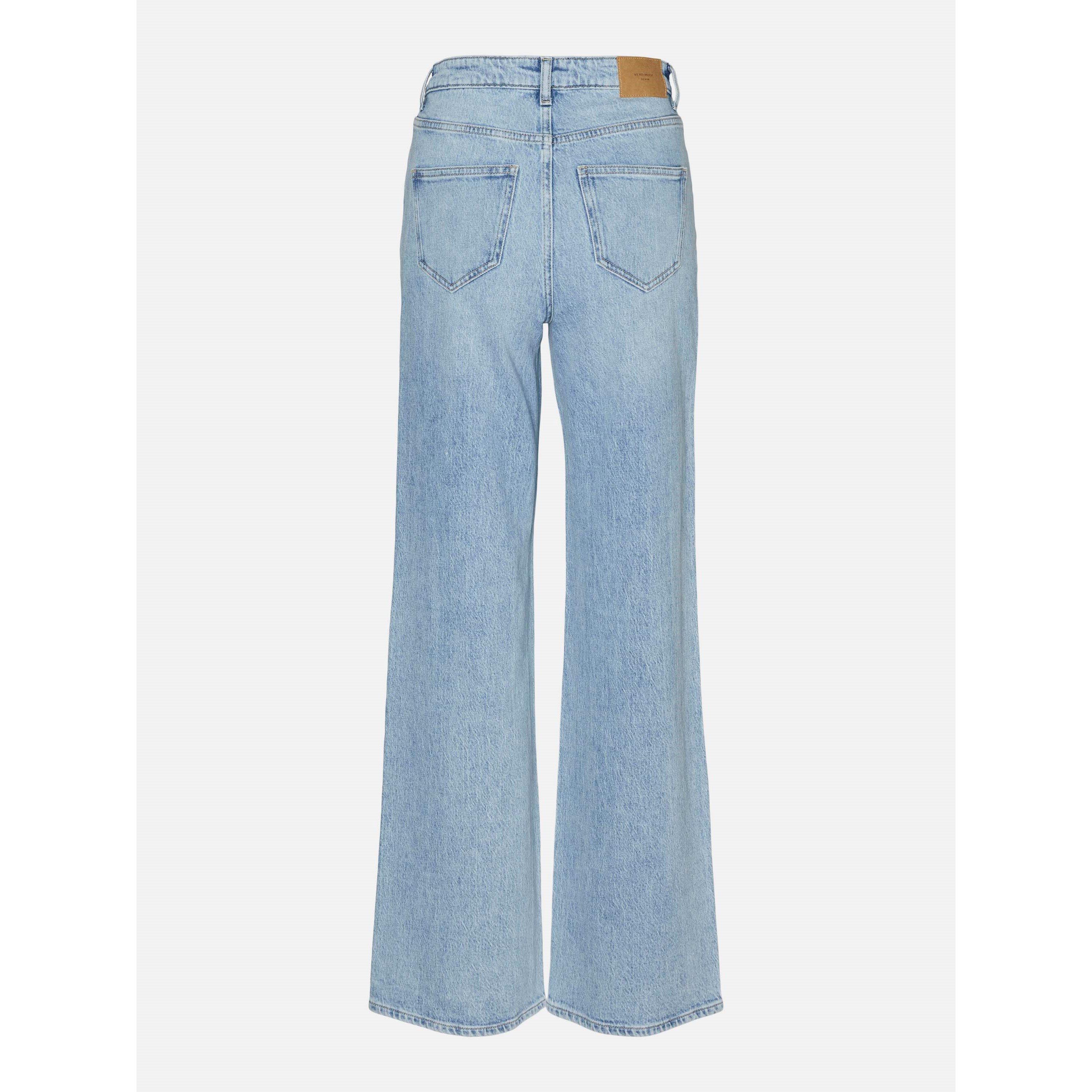 Lt Blauwe Spijkerstof - Vero Moda - RA339 Wide Jean Ld62 - 2