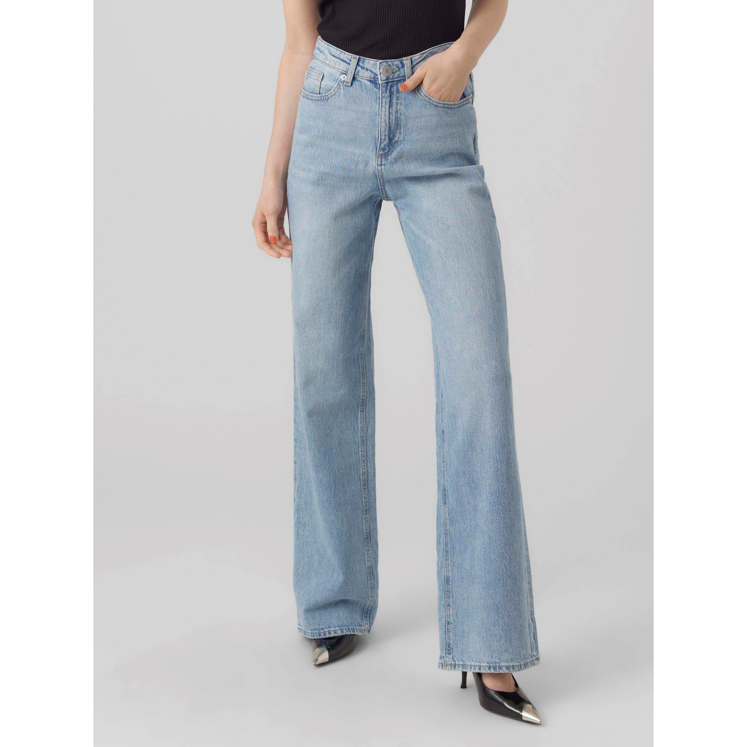 Lt Blauwe Spijkerstof - Vero Moda - RA339 Wide Jean Ld62 - 3