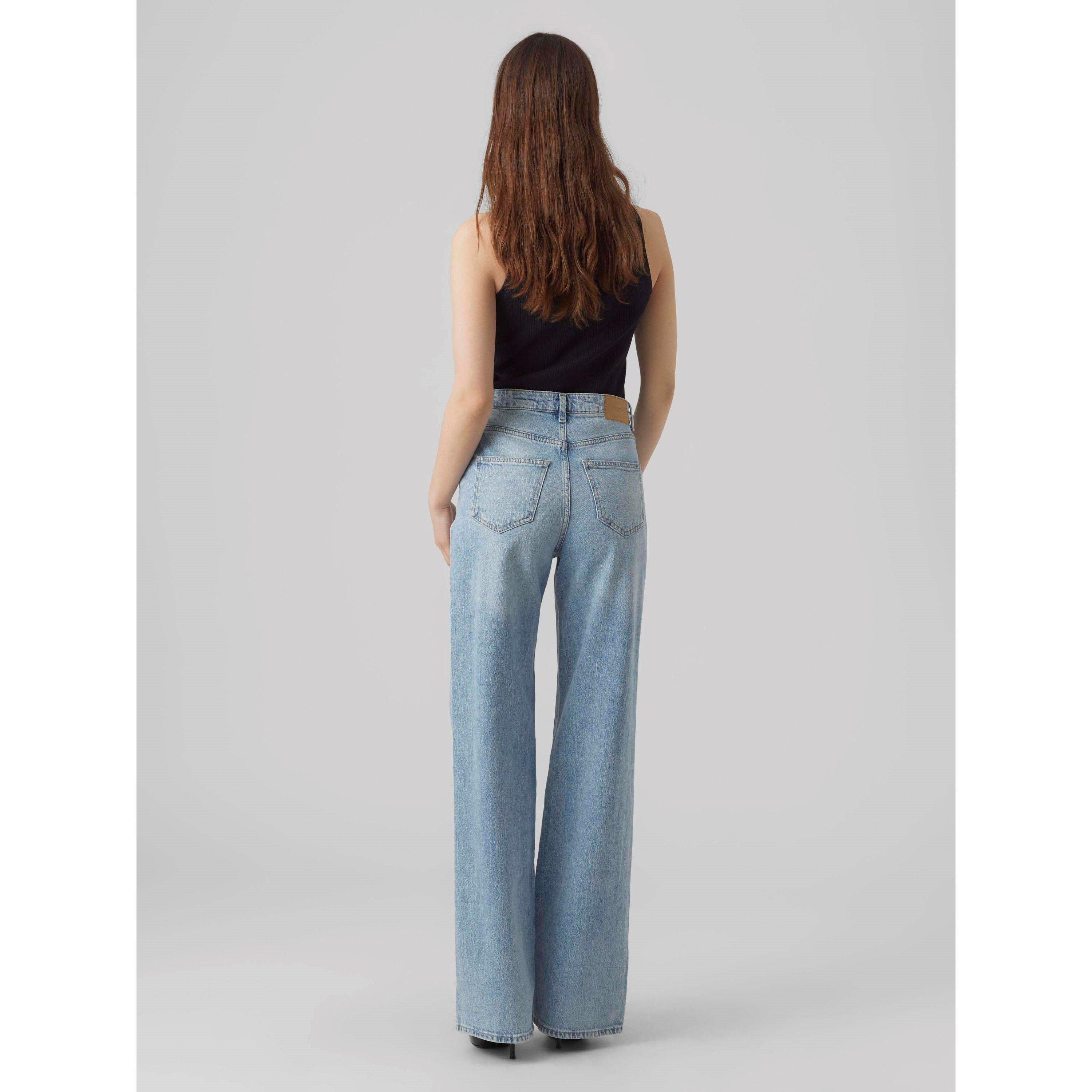 Lt Blauwe Spijkerstof - Vero Moda - RA339 Wide Jean Ld62 - 4