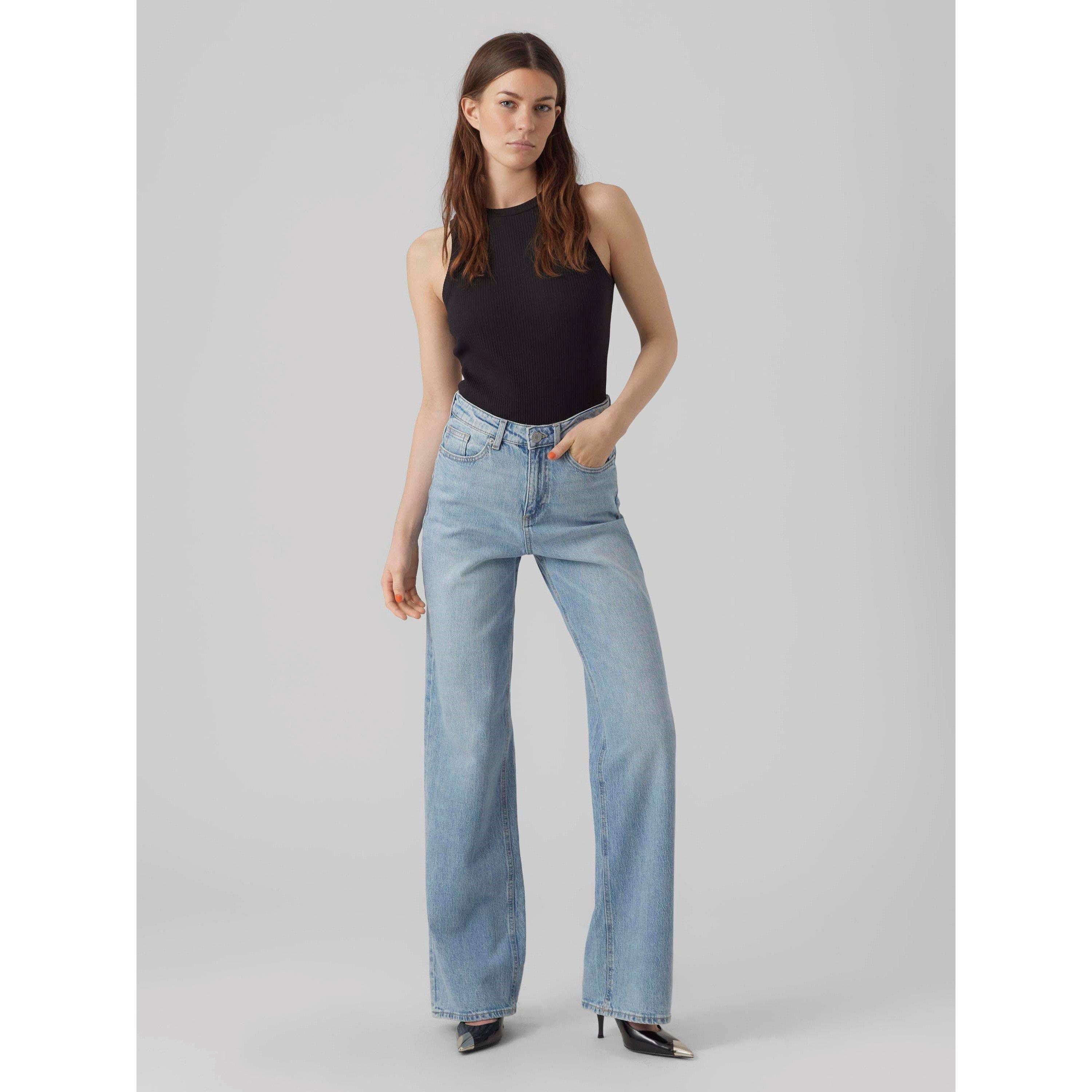 Lt Blauwe Spijkerstof - Vero Moda - RA339 Wide Jean Ld62 - 6