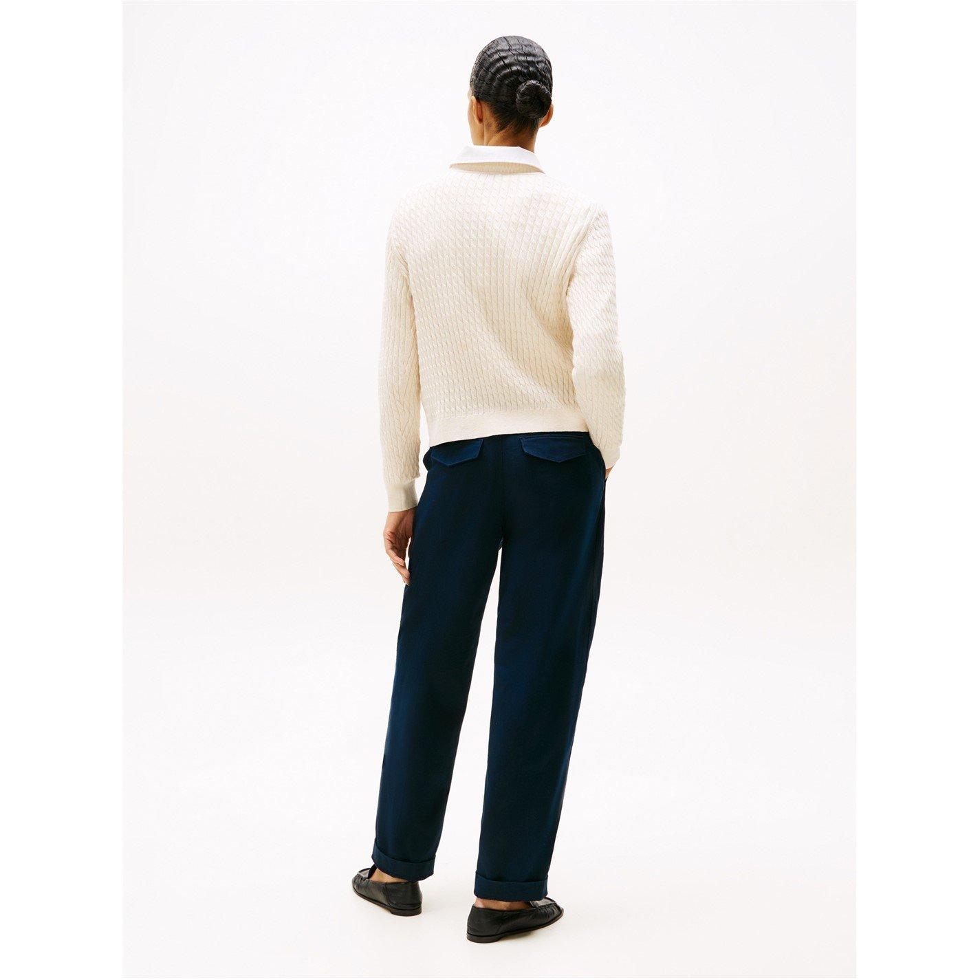 Heather Ivory - Tommy Hilfiger - Womens Cable Knit Jumper - 6