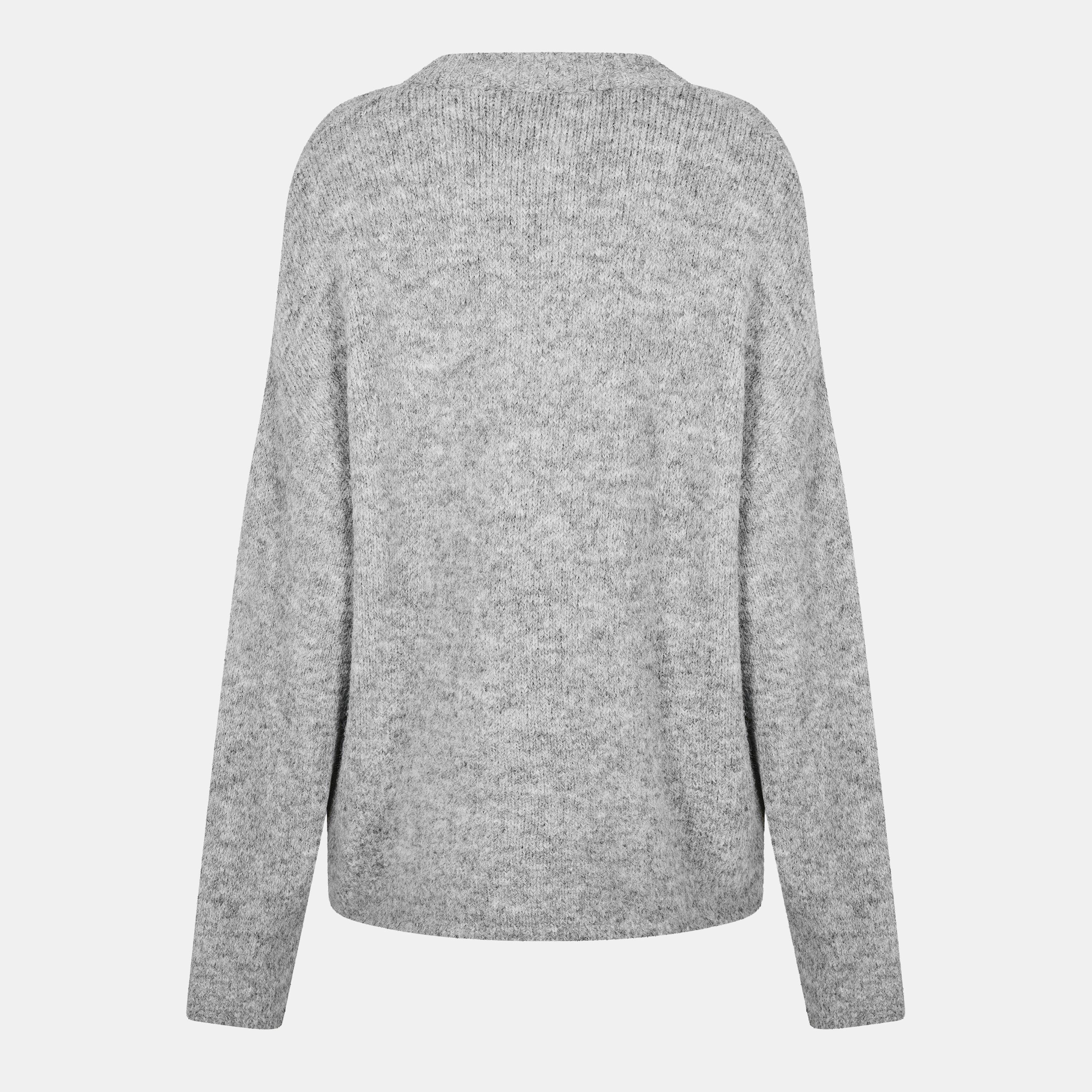 Light Grey Mel - Edited - Women's Noorie Crew Neck Jumper - 2