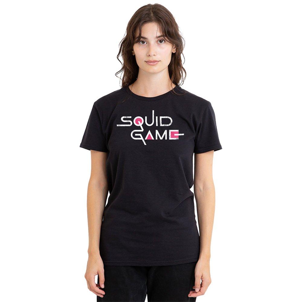 Black - Squid Game - Squid Game Logo Ladies T Shirt Black - 1