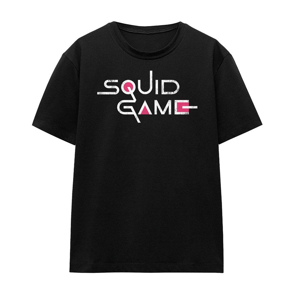 Black - Squid Game - Squid Game Logo Ladies T Shirt Black - 4