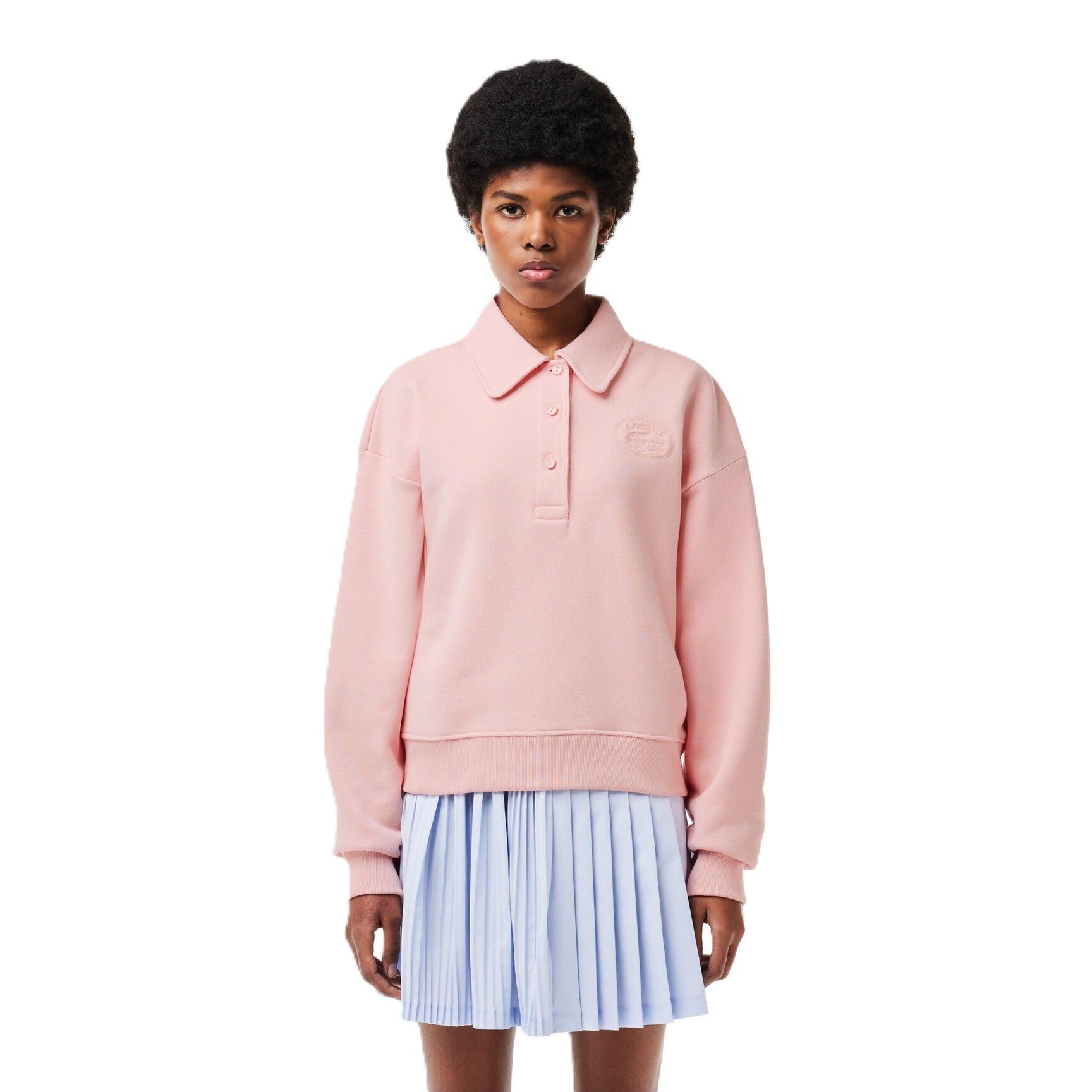 Lacoste Women's Waterlily Embroidered Crew Neck Jumper - 8 (36)