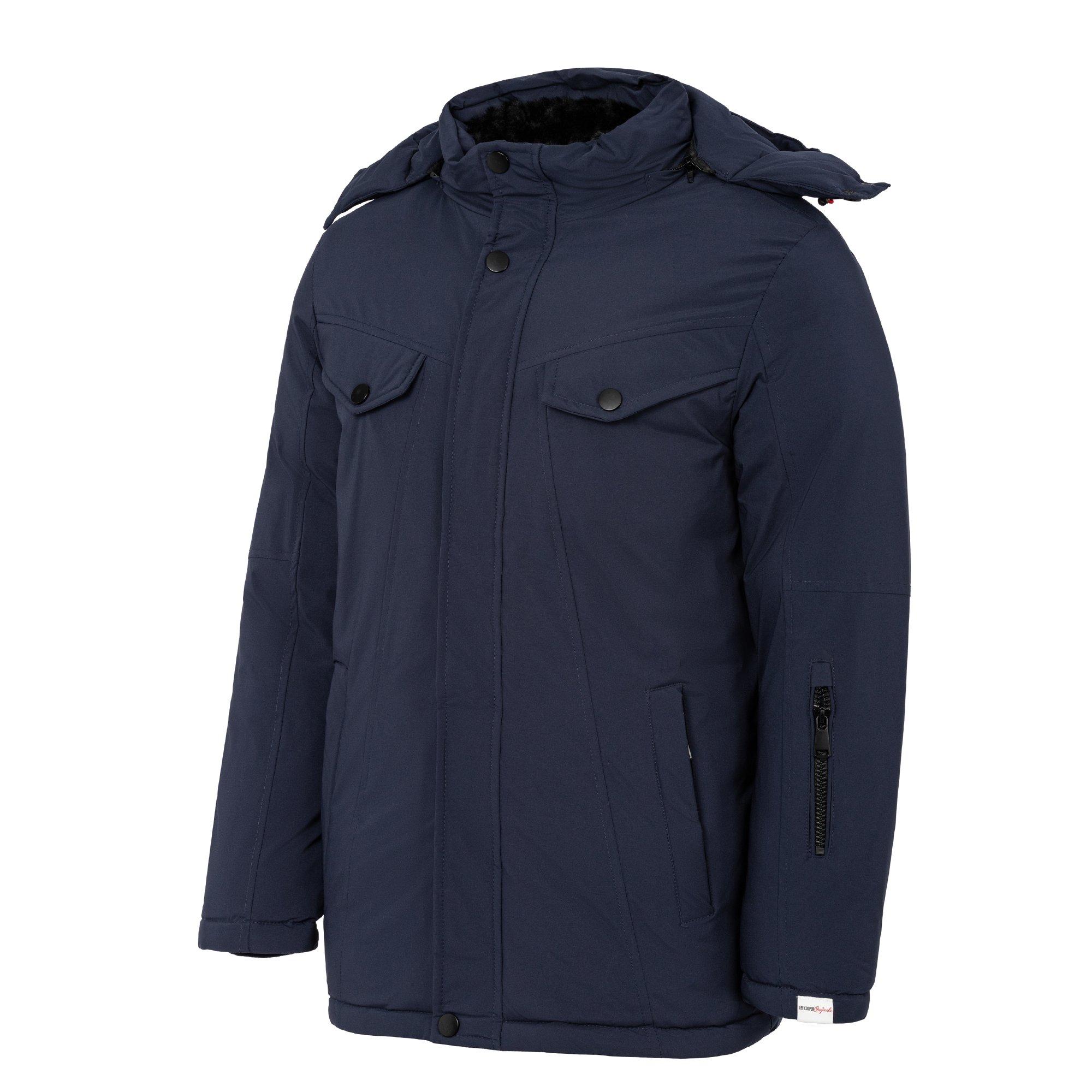 Navy - Lee Cooper - Padded Puffer Jacket - 3