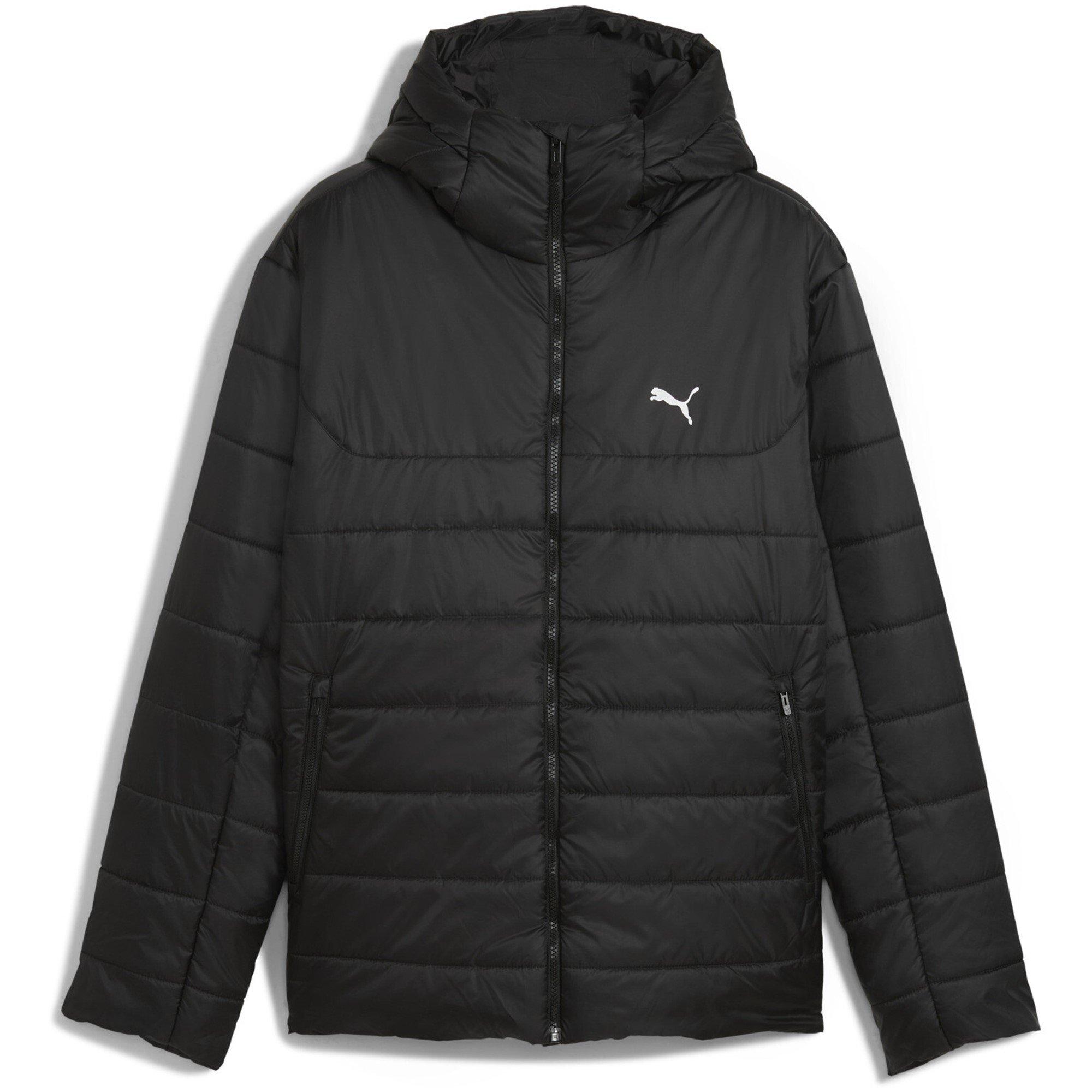 Puma Black - Puma - Men's Essentials Insulated warmCELL Water Repellent Hooded Padded Puffer Jacket - 1
