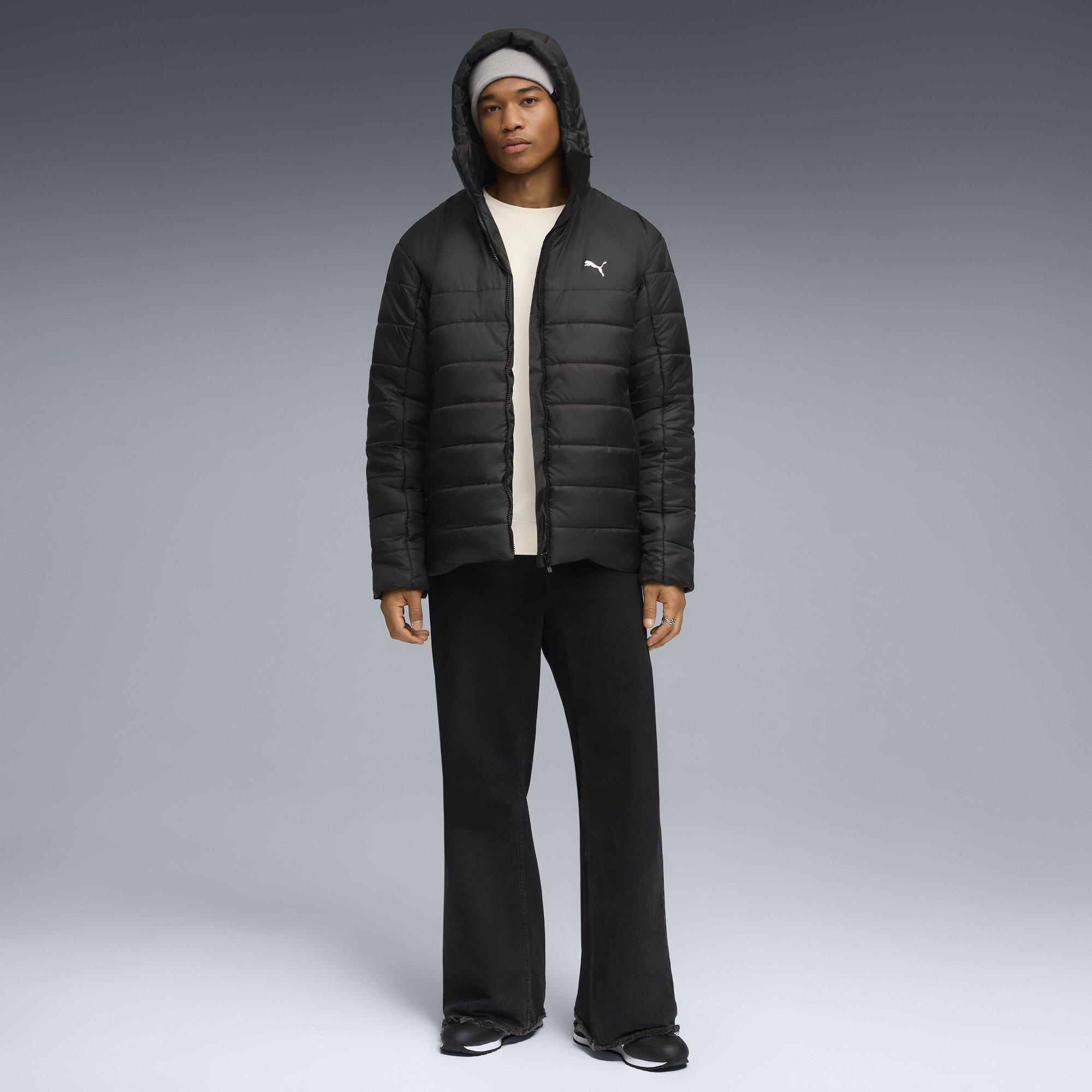 Puma Black - Puma - Essentials Insulated warmCELL Water Repellent Hooded Padded Puffer Jacket - 7