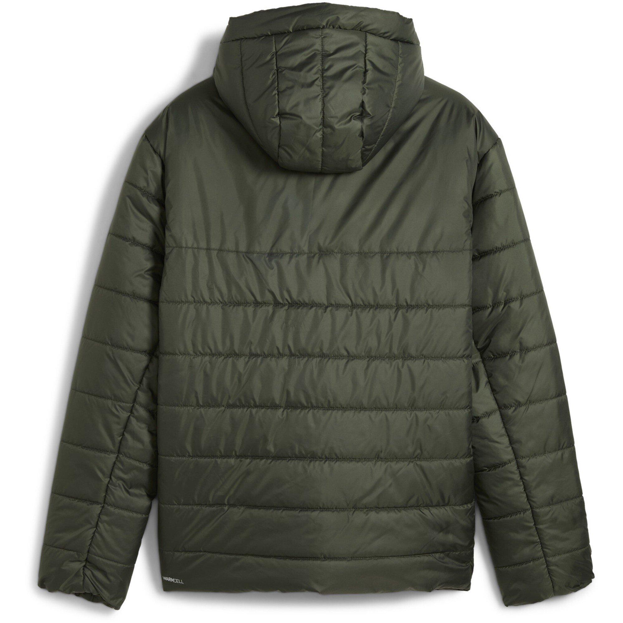 Dark Olive - Puma - Men's Essentials Insulated warmCELL Water Repellent Hooded Padded Puffer Jacket - 2