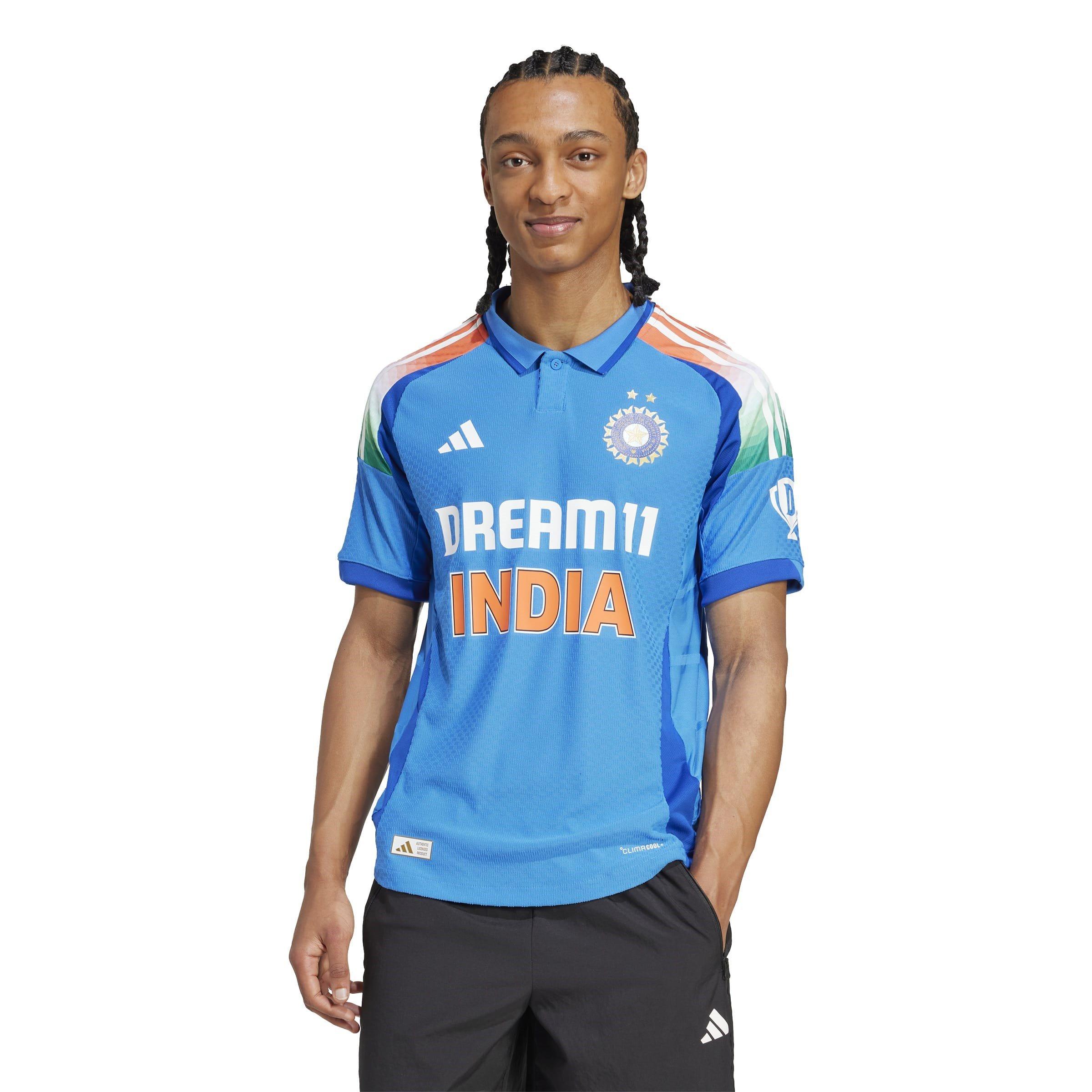 Blå - adidas - India Cricket One Day International Shirt 2025 Adults - 3