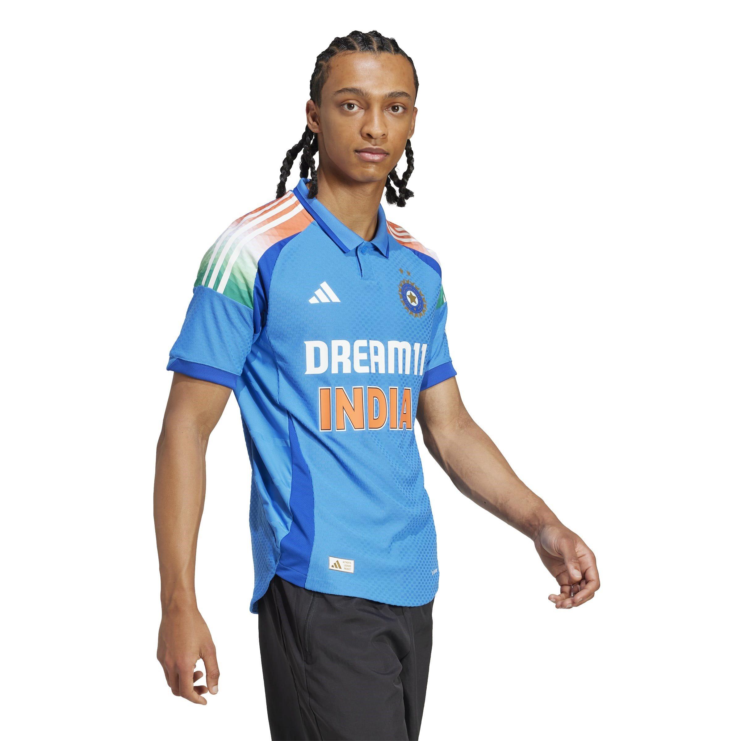 Blå - adidas - India Cricket One Day International Shirt 2025 Adults - 5
