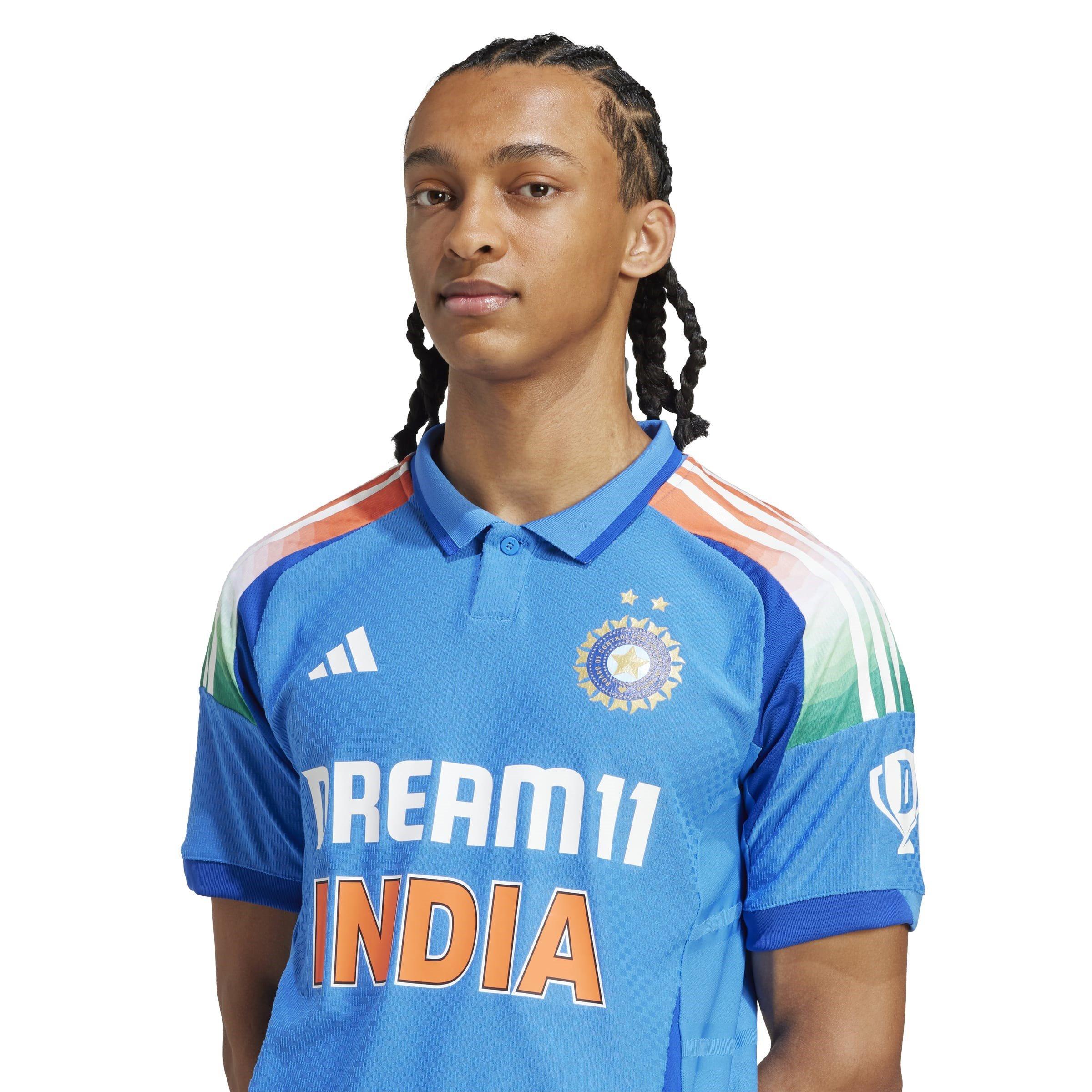 Blå - adidas - India Cricket One Day International Shirt 2025 Adults - 6