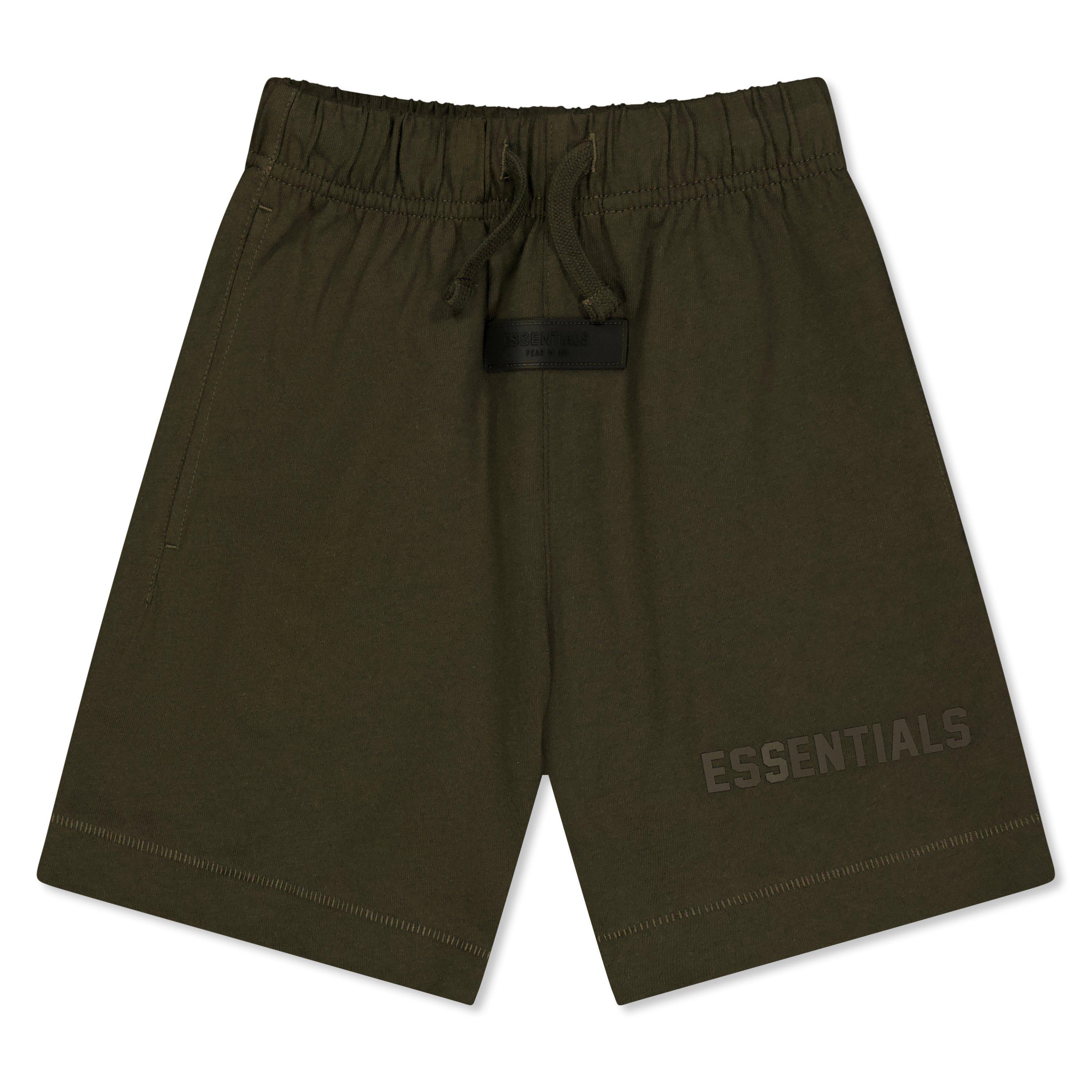 Off-Black - Fear Of God Essentials - Kids' Fleece Jogger Shorts - 1