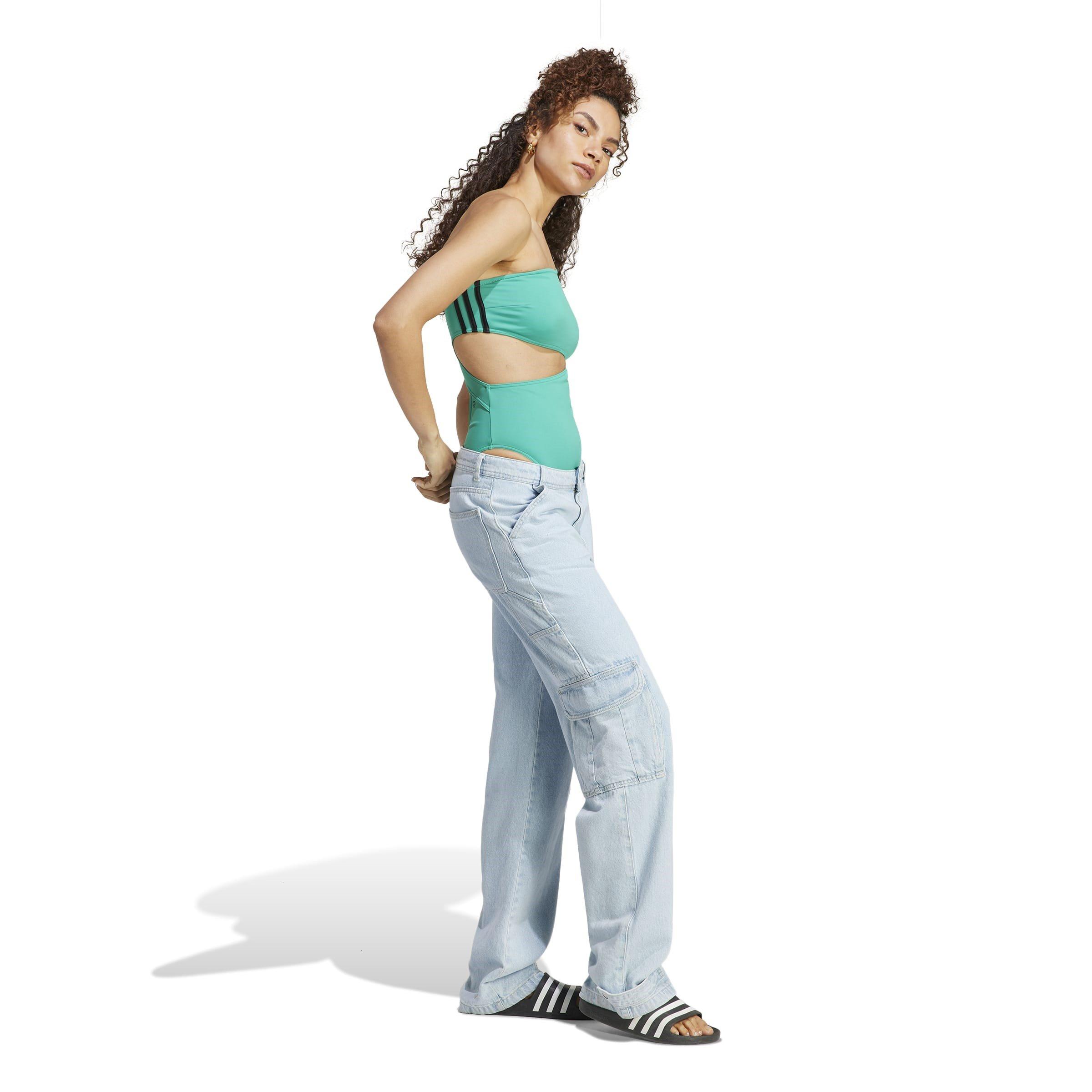 verde/plata - adidas - Sportswear Swimsuit Womens - 4