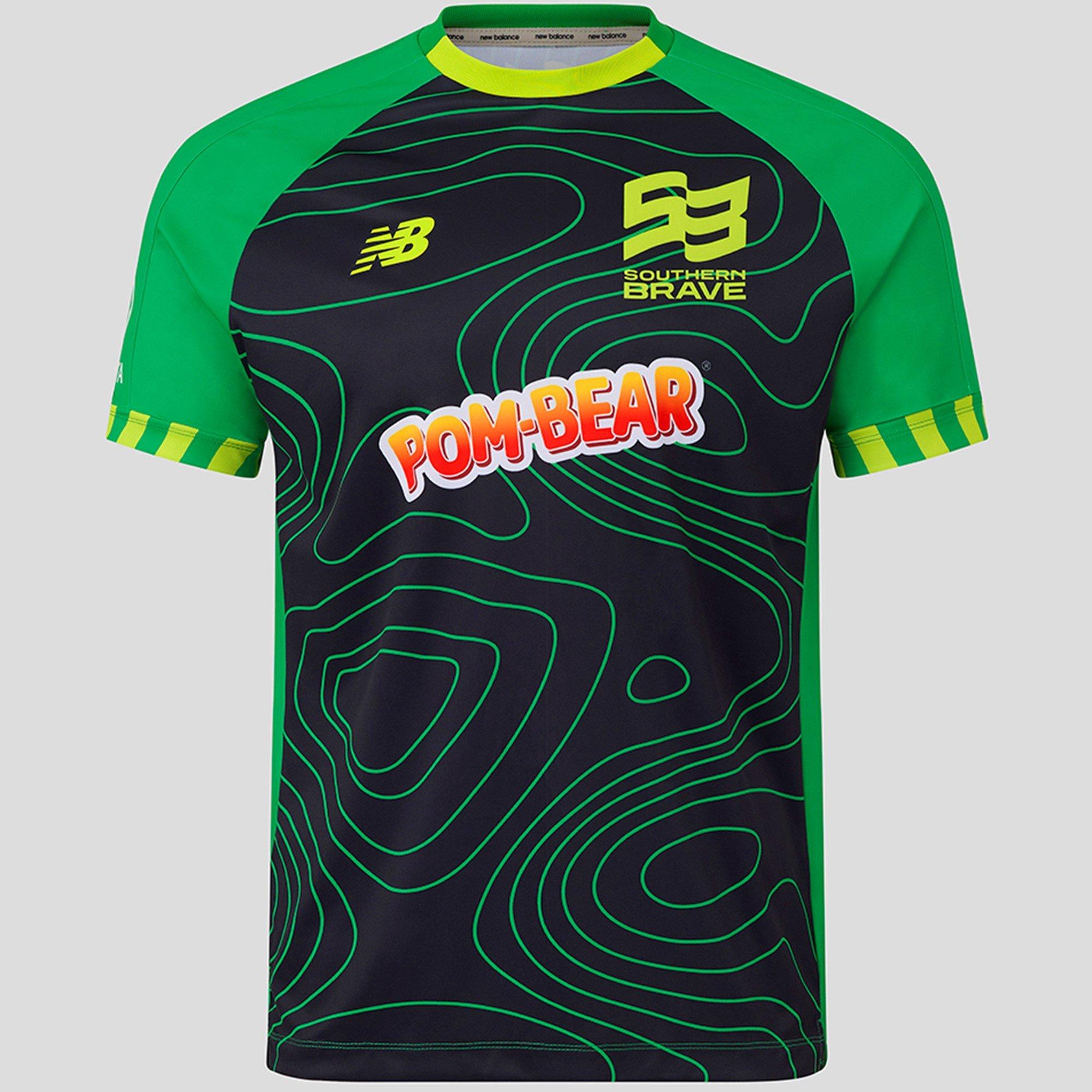 Green - New Balance - Men's Southern Brave Short-Sleeve Cricket Shirt - 1