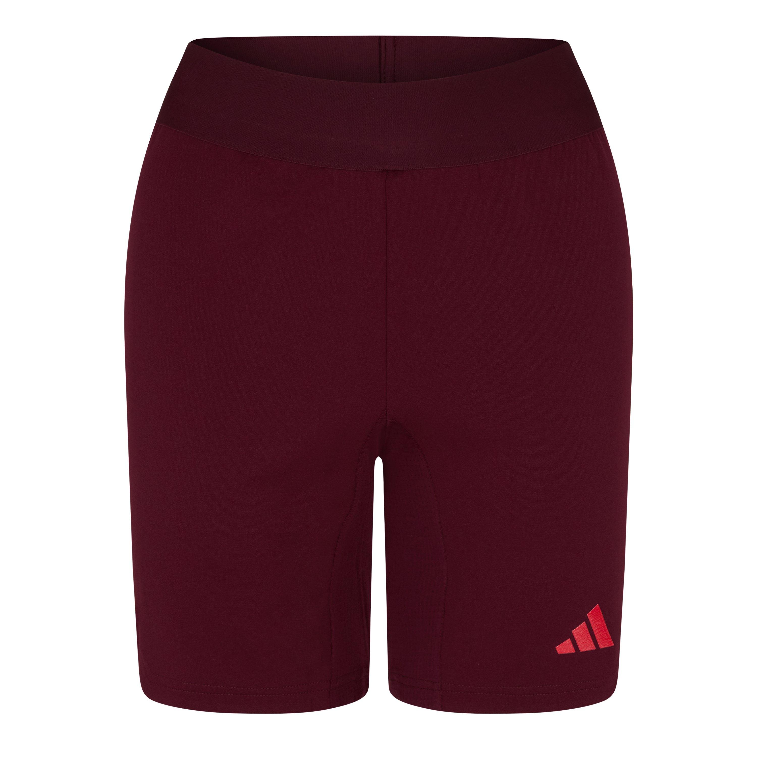 Adidas Women's Tiro 23 Pro Goalkeeper Shorts - Maroon/ Yellow - 12 (M)