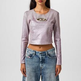 Diesel Crystal Embellished Top