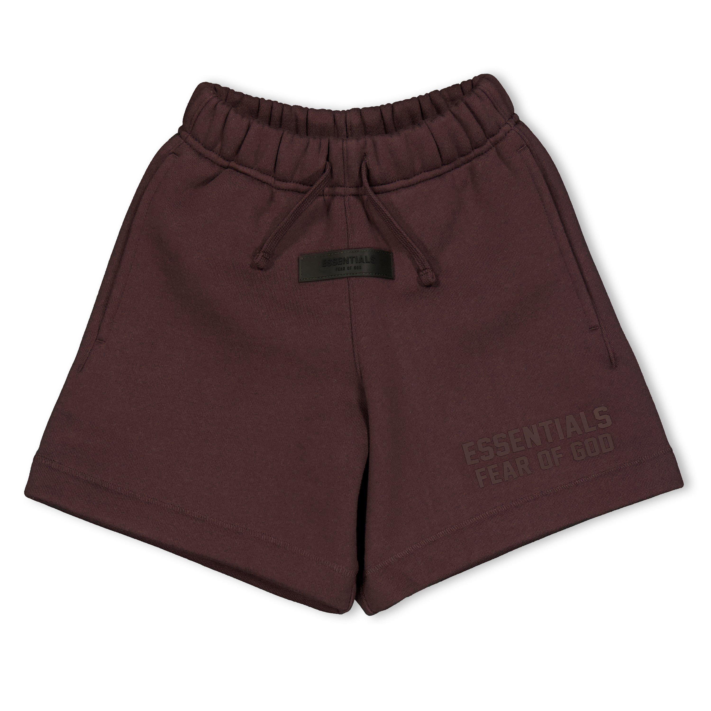 Plum - Fear Of God Essentials - Unisex Kids' Sweat Fleece Jogger Shorts - 1