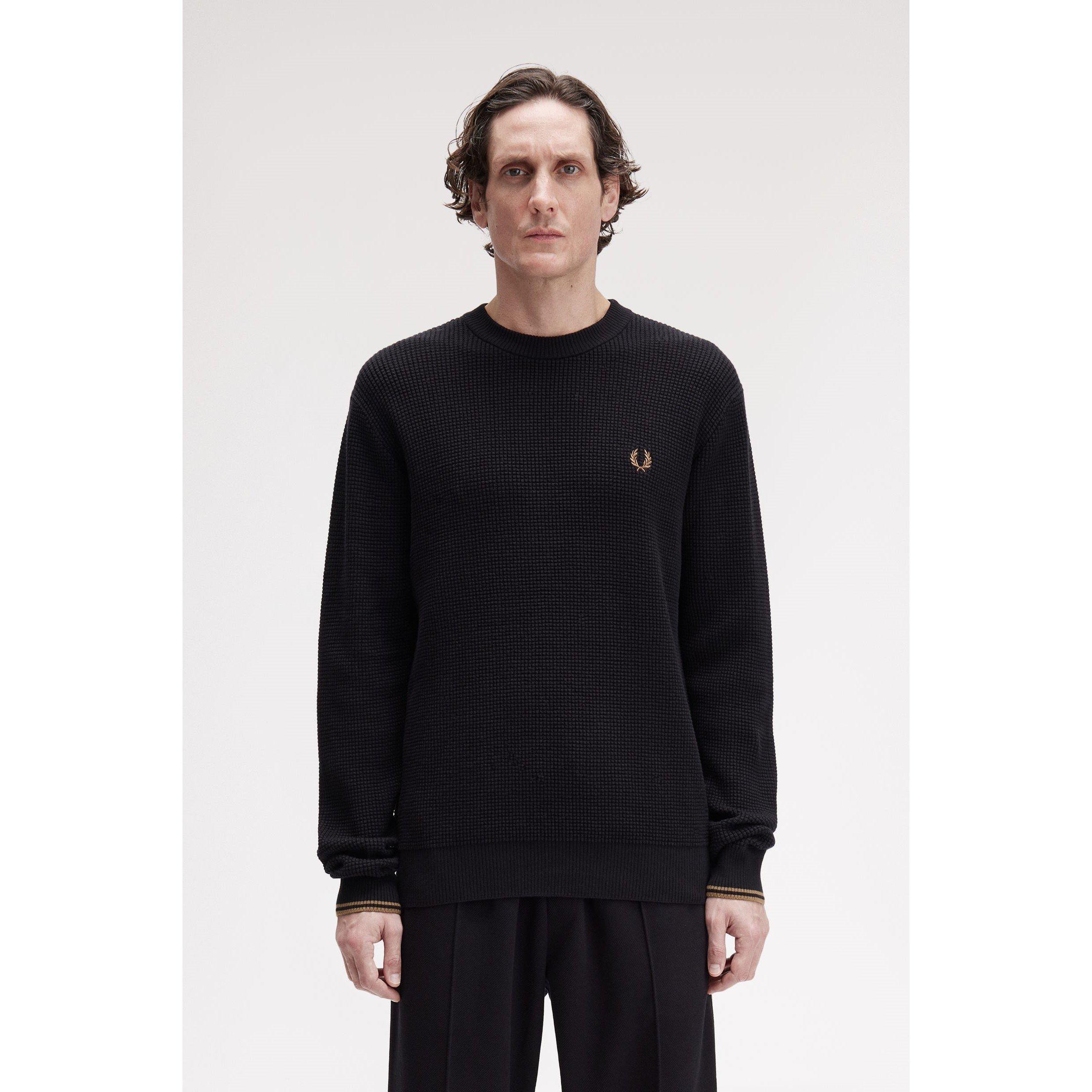 Black 102 - Fred Perry - Crew Neck Jumper - 3