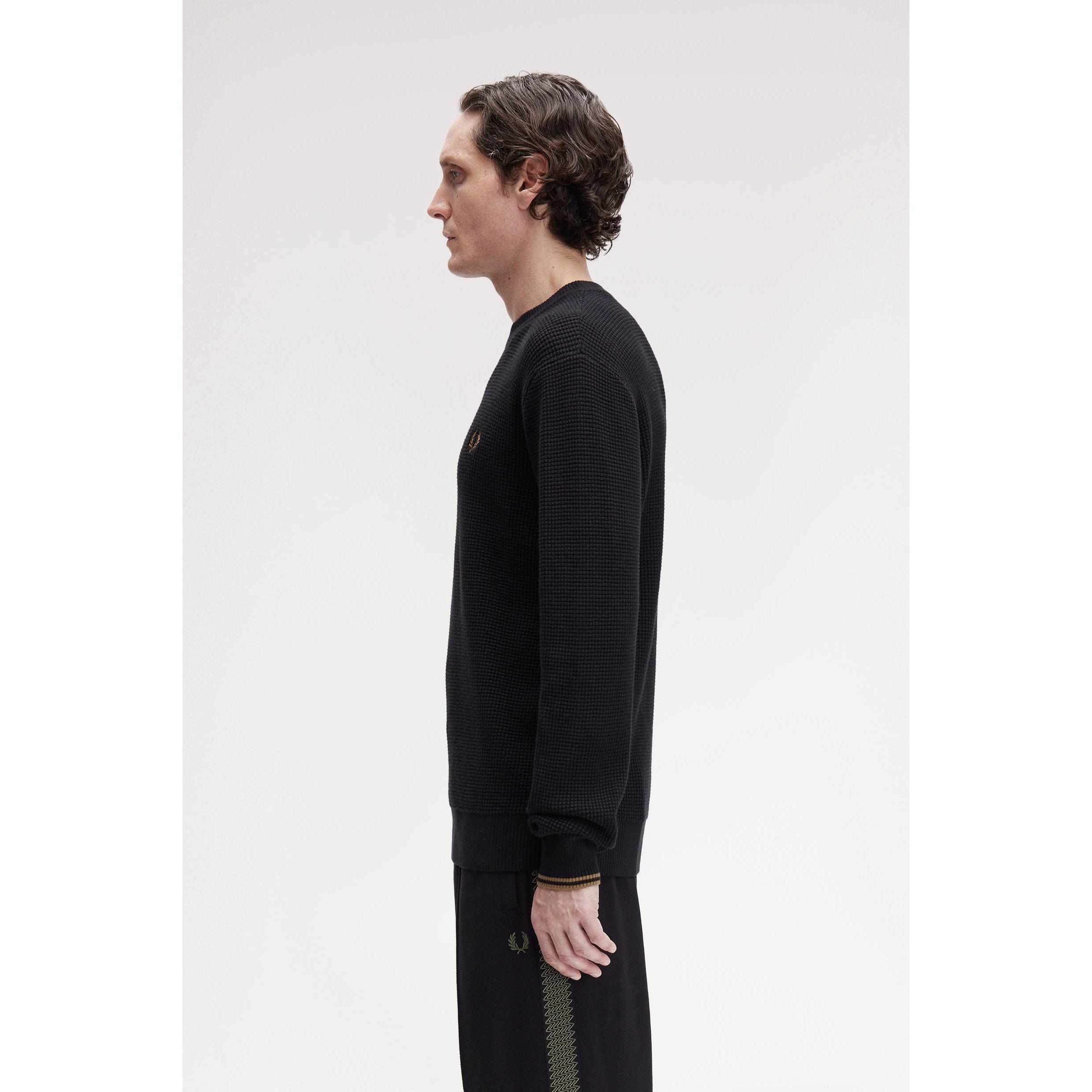 Black 102 - Fred Perry - Crew Neck Jumper - 4