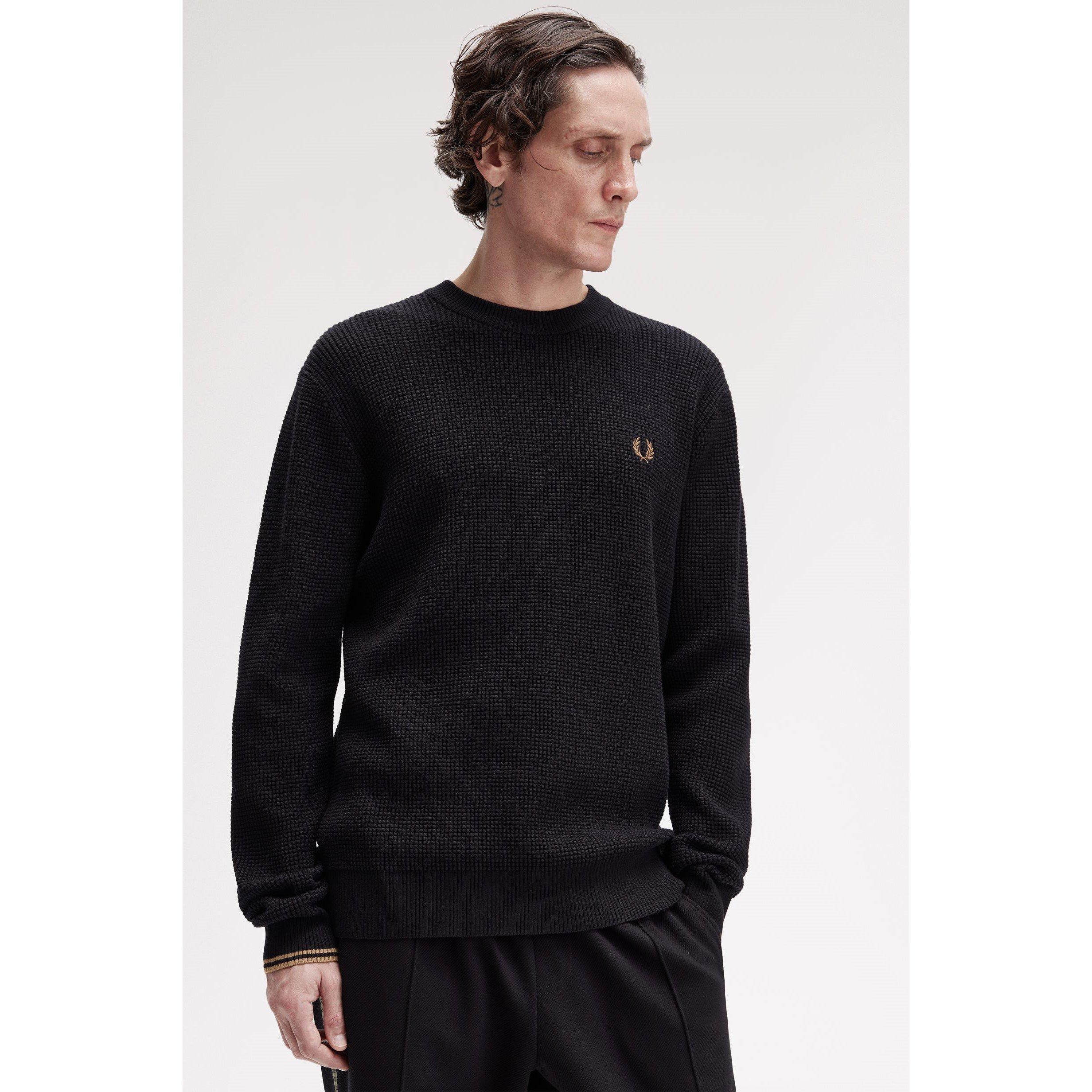 Black 102 - Fred Perry - Crew Neck Jumper - 5
