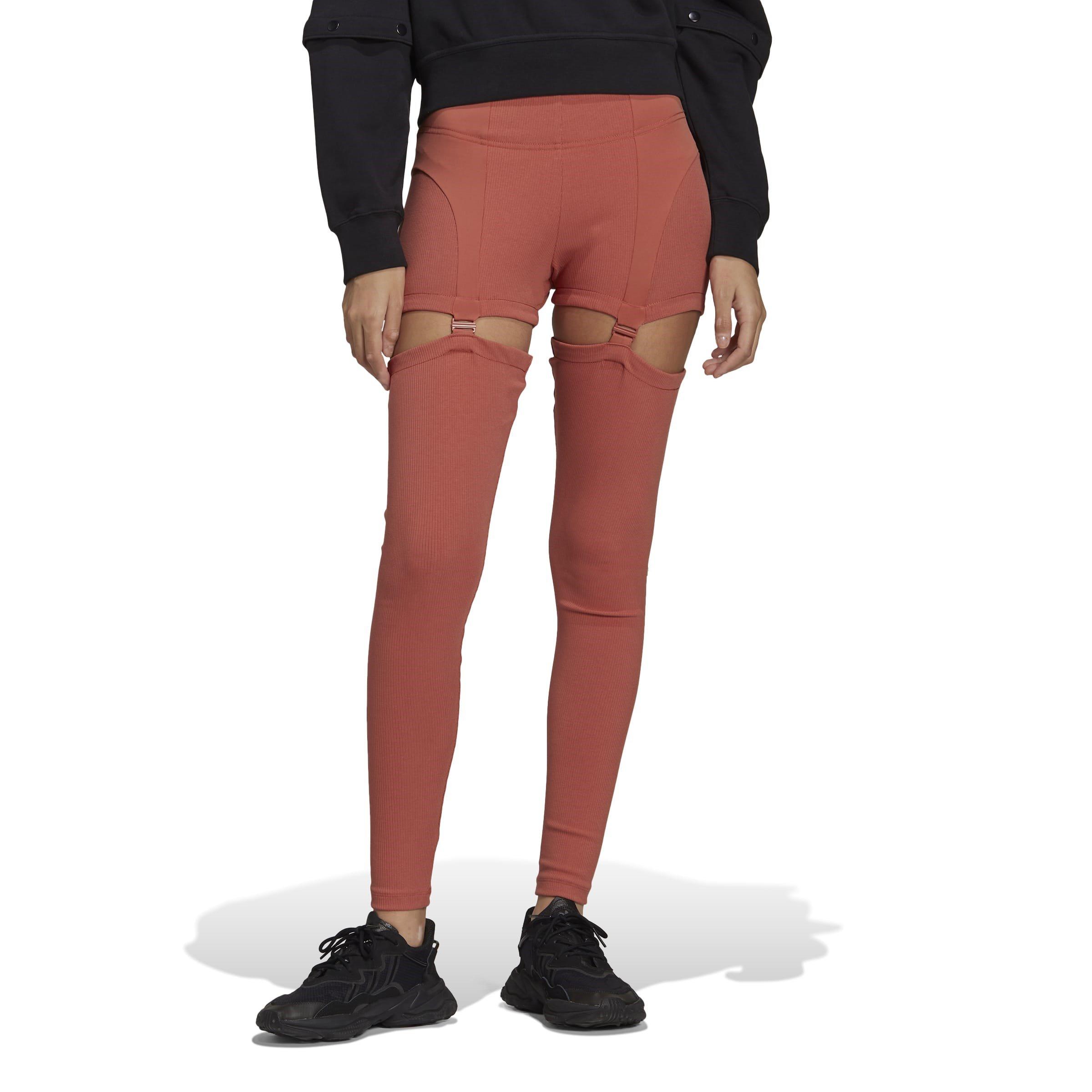 Castanho - adidas Originals - Rib Leggings - 2